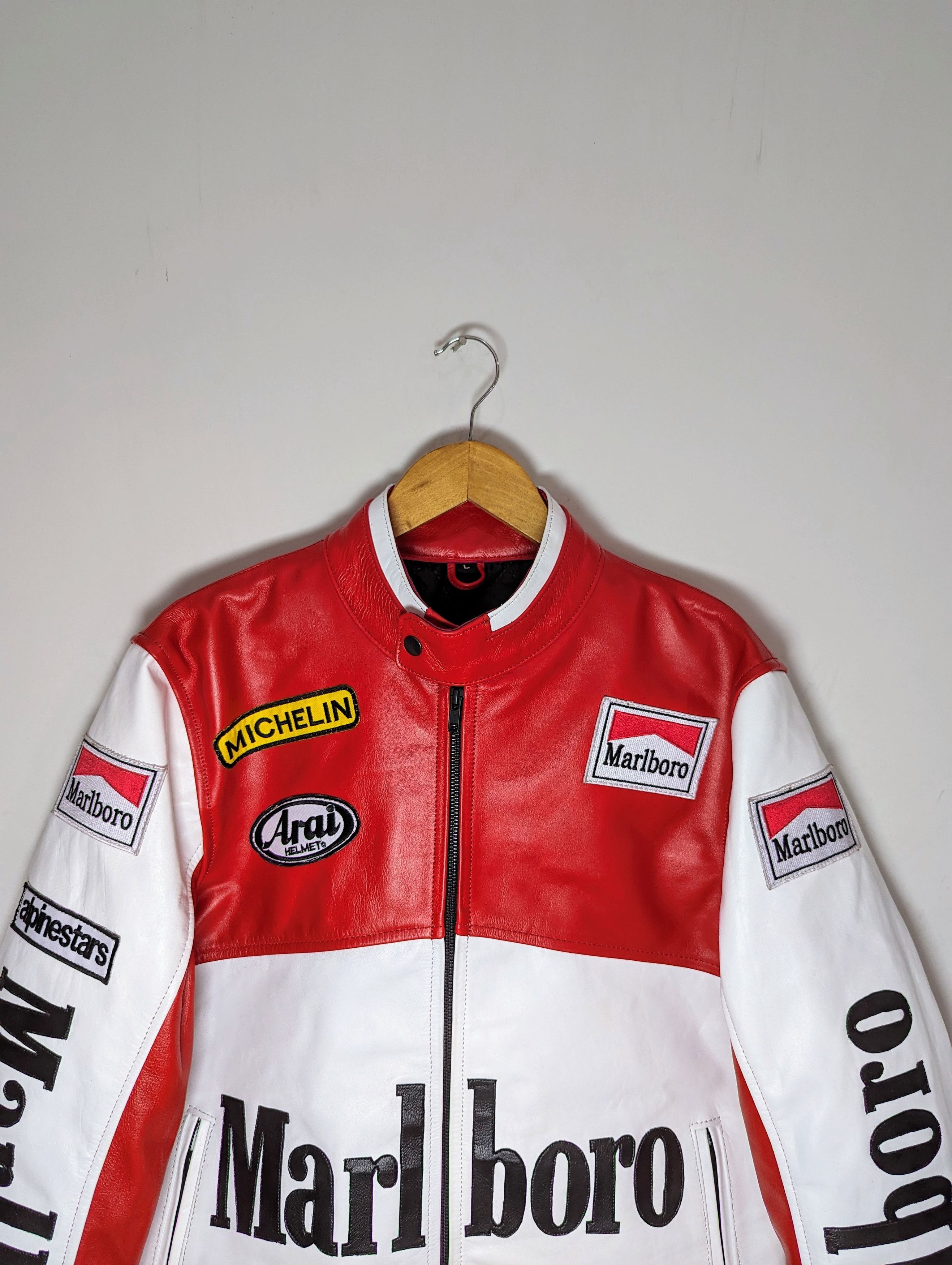 Vintage 🔥🔥 MARLBORO Leather Jacket RARE STREETWEAR Size US M / EU 48-50 / 2 - 5 Thumbnail