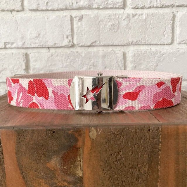 Bape Bape Multi Ape Camo Logo Buckle Belt | Grailed