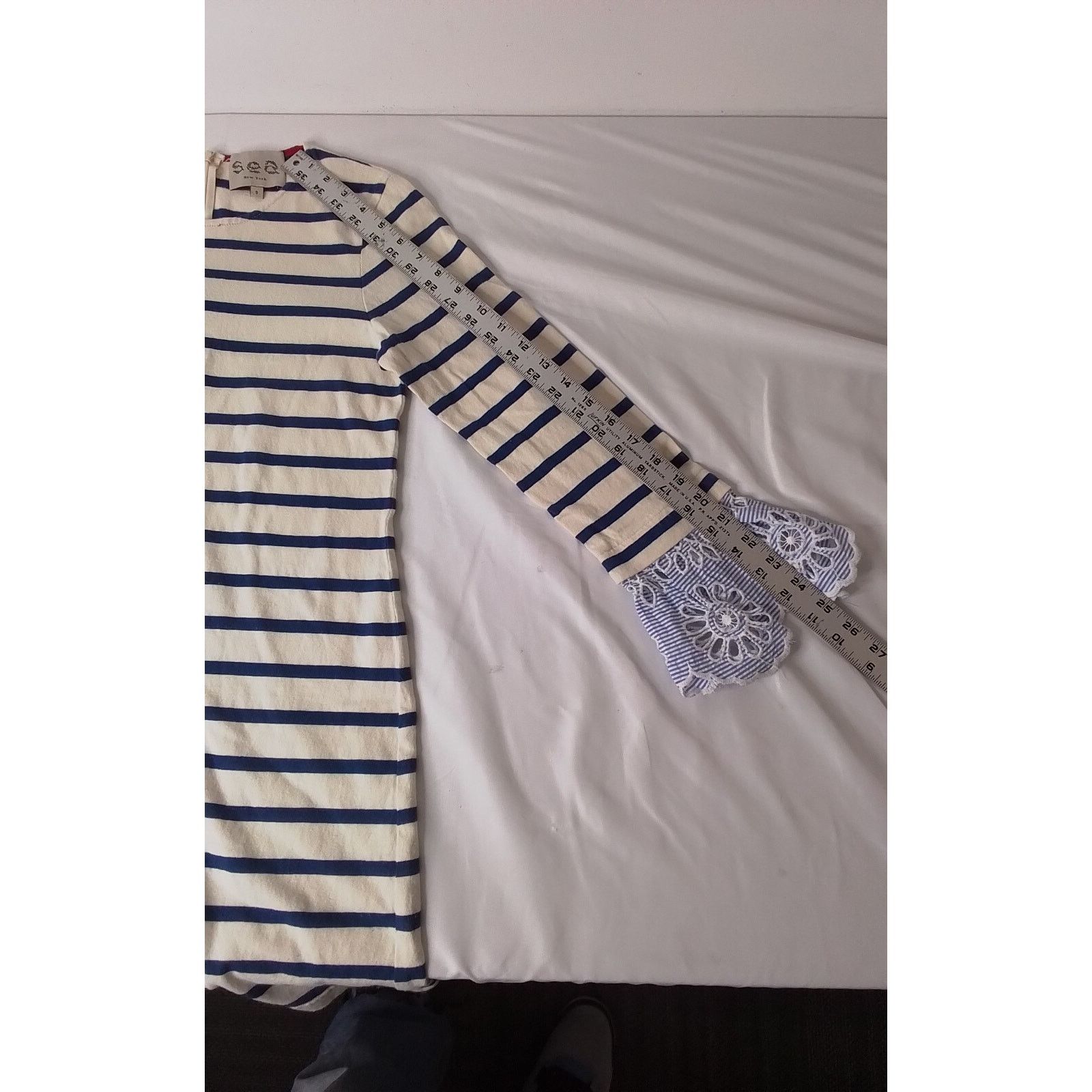 Sea New York Sea New York Women's Dress Small Striped White and Blue Size S / US 4 / IT 40 - 10 Thumbnail