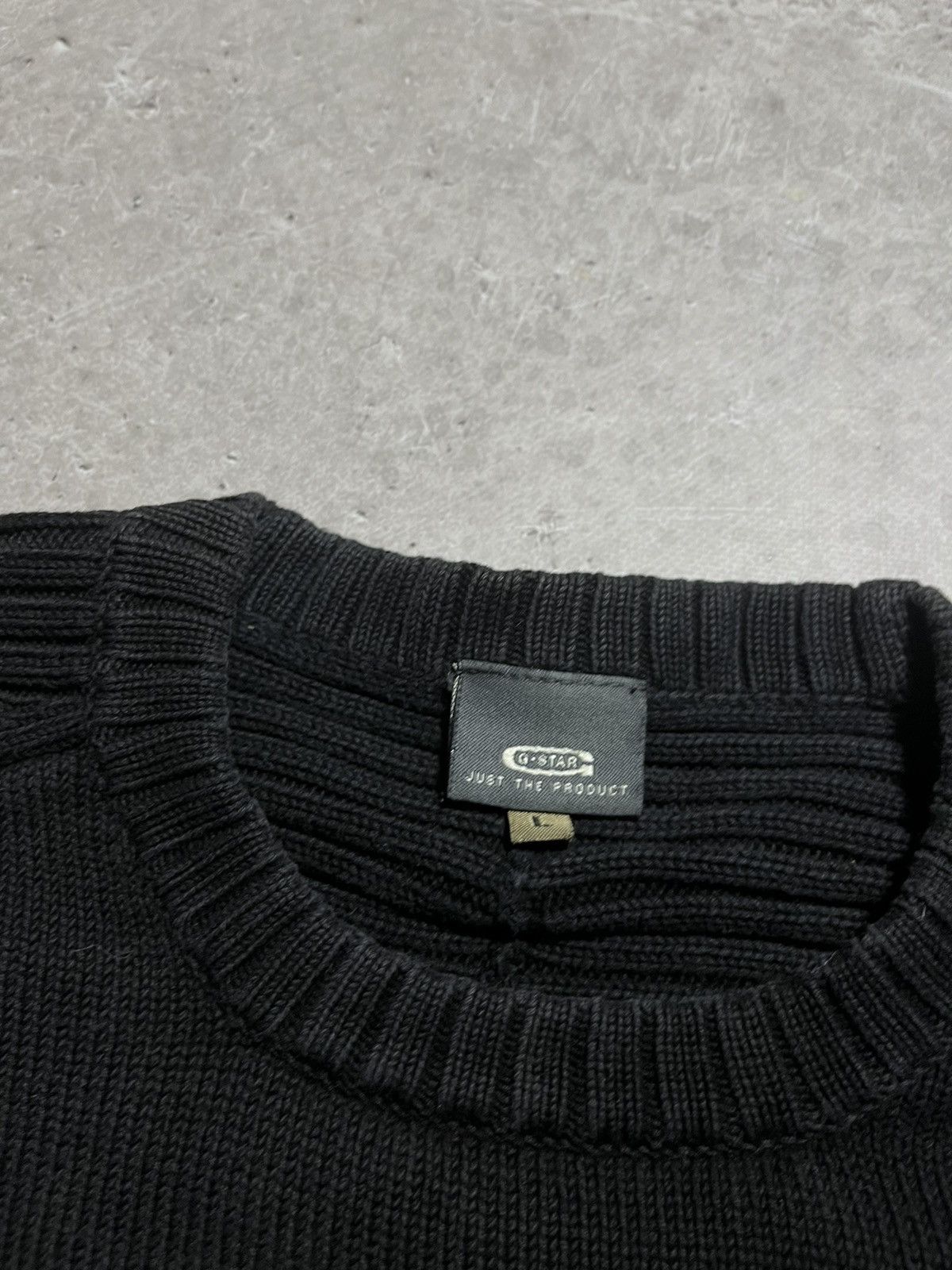 G-Star × Hysteric Glamour Y2K G Star Knit Faded Ribbed Vintage Sweater Size US L / EU 52-54 / 3 - 6 Thumbnail