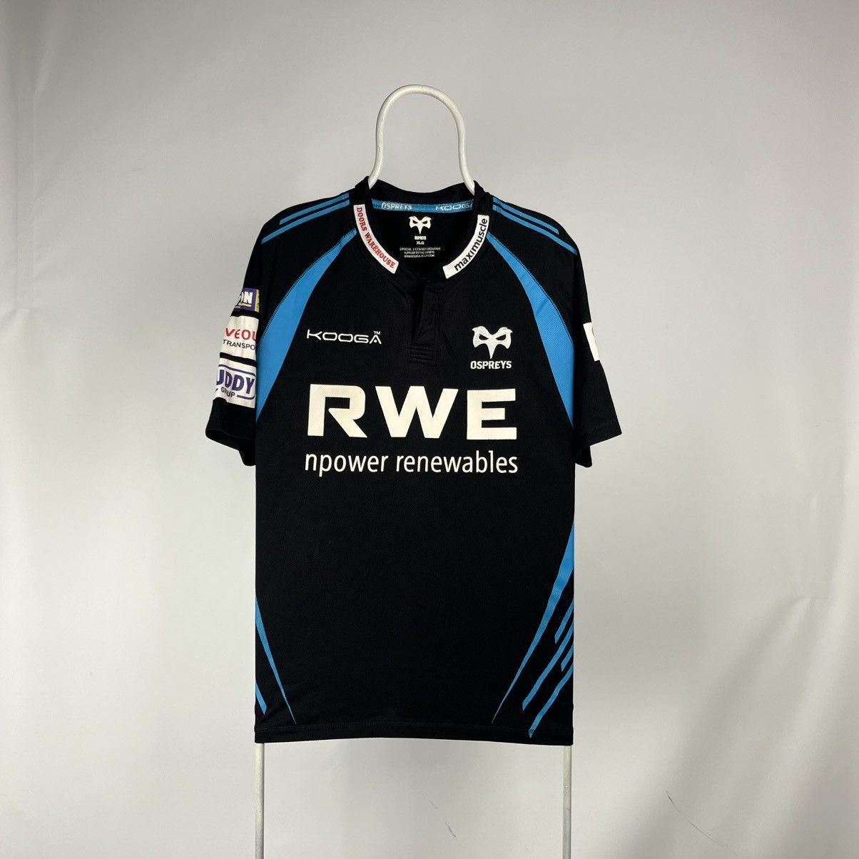 Other KOOGA RUGBY UNION OSPREYS 2010/11 HOME SHIRT JERSEY MAILLOT Size US XL / EU 56 / 4 - 1 Thumbnail