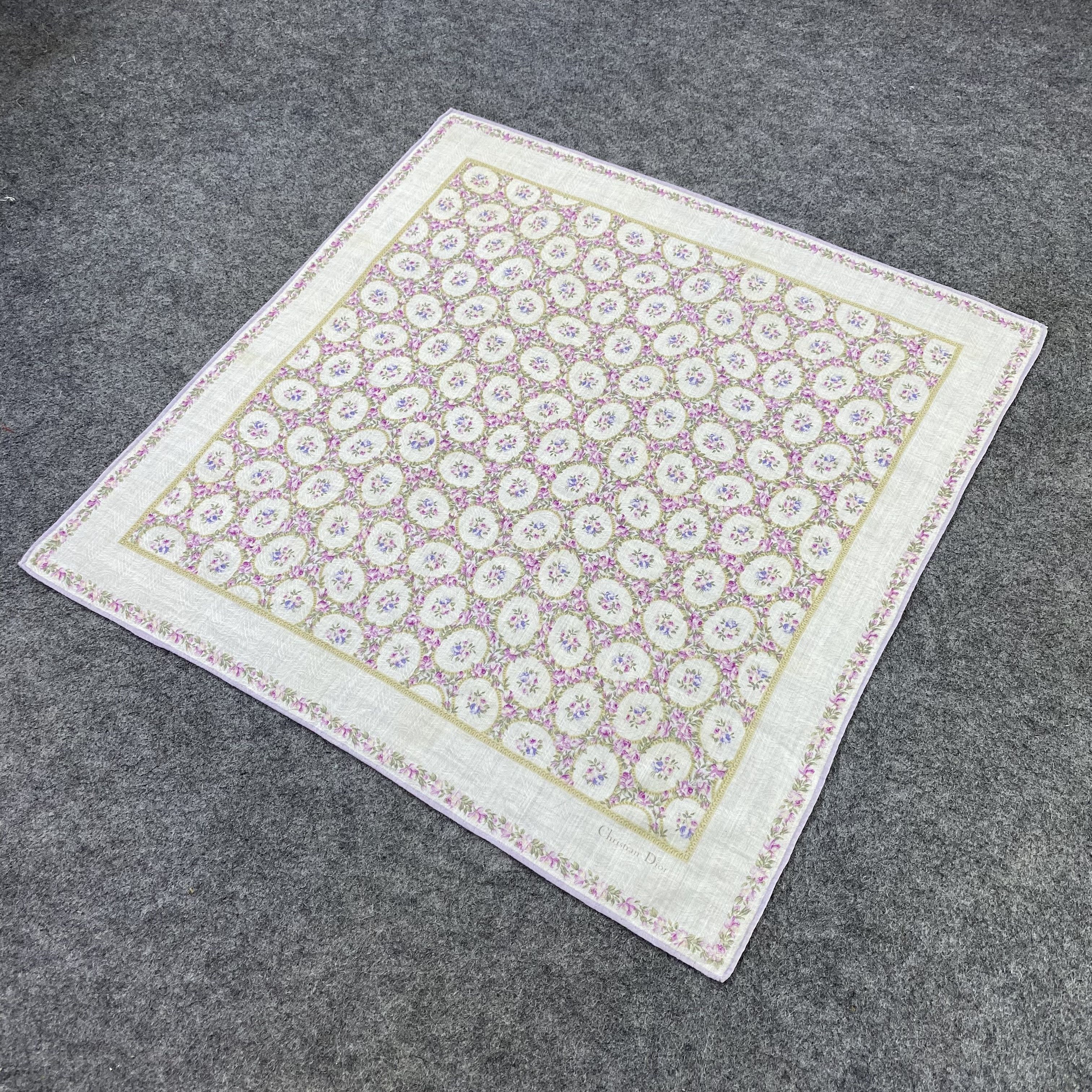 Vintage Christian Dior Handkerchief / Bandana / Neckerchief-B2172 Size ONE SIZE - 4 Thumbnail