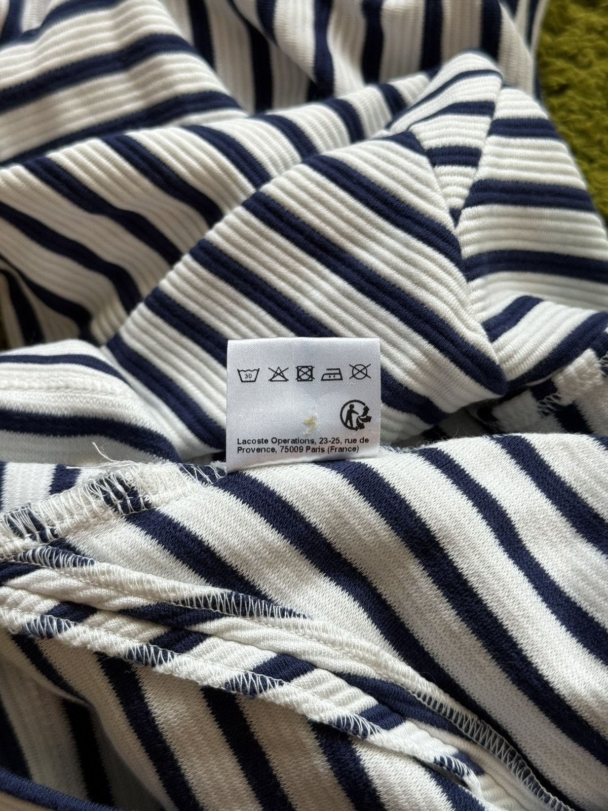 Lacoste 🐊🇫🇷 Lacoste striped patch logo assymetric longsleeve Size M / US 6-8 / IT 42-44 - 6 Thumbnail