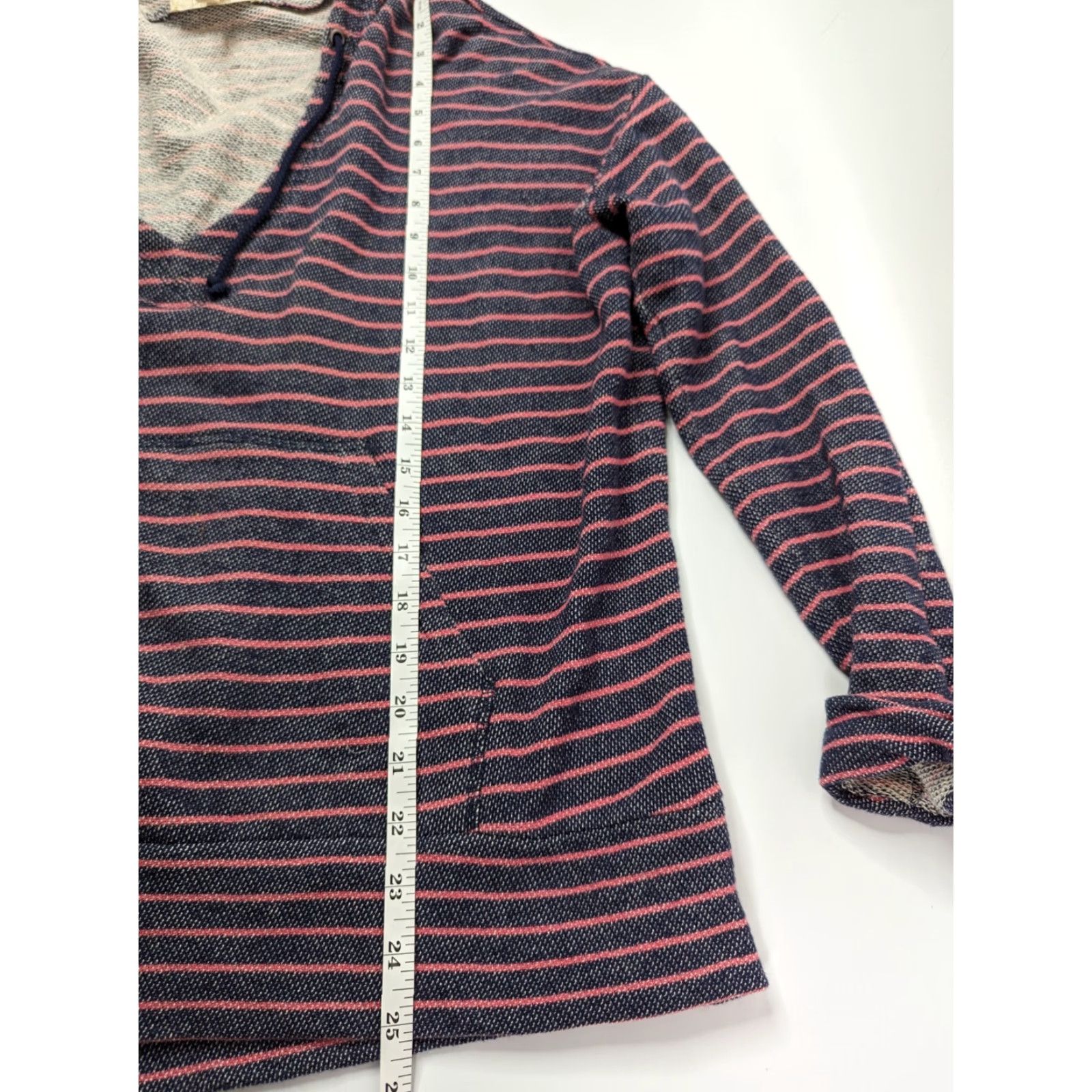 Joie JOIE Soft Knit Sweatshirt V-Neck Pullover Stripe Women's L Shirt Knitted Multicolor Knit Sweater Size L / US 10 / IT 46 - 6 Thumbnail