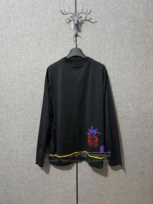 Prada Prada Black Cotton Printed Long Sleeve T-Shirt. Size US L / EU 52-54 / 3 - 2 Thumbnail