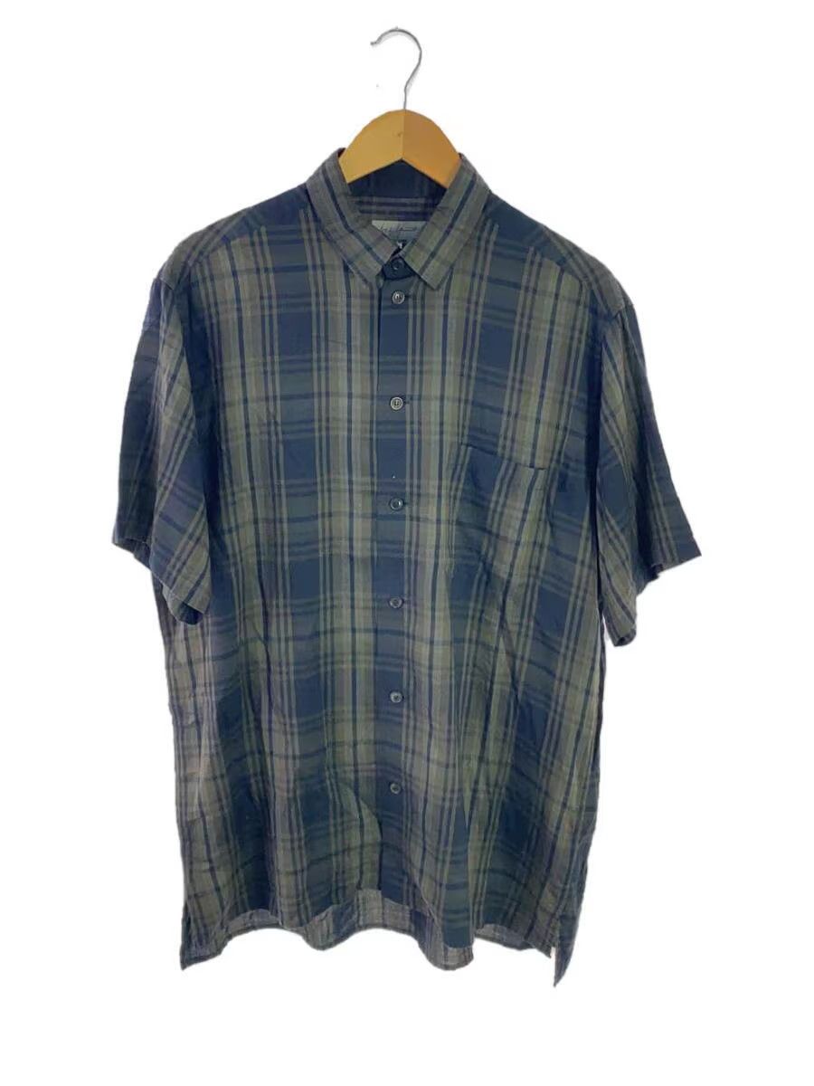 yohji yamamoto POUR HOMME cotton checkered shirt HD-B48-038