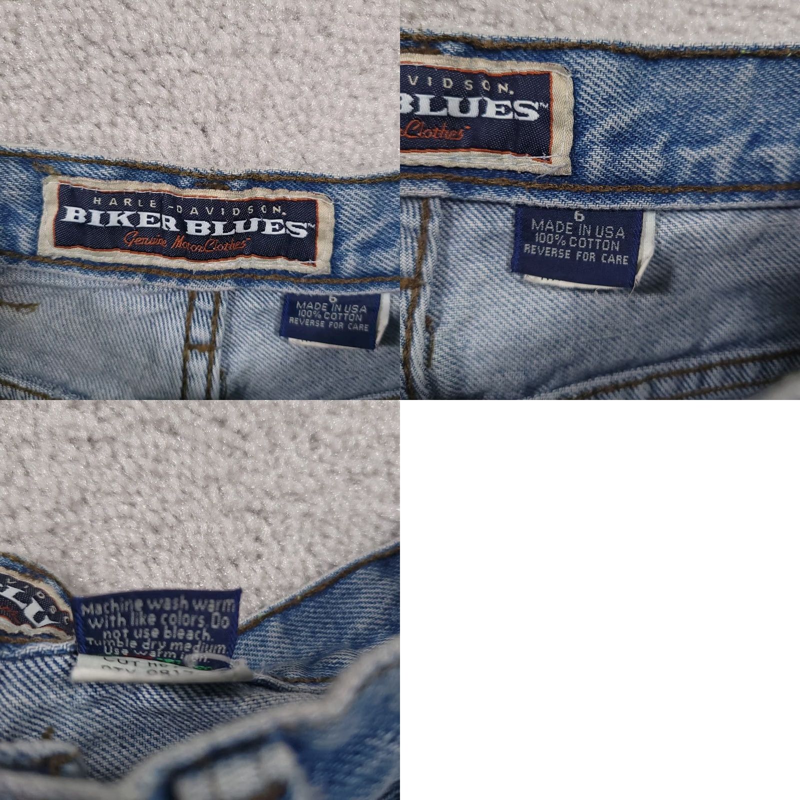 Harley Davidson VINTAGE Harley-Davidson Jeans Women's 6 High Rise Denim Straight Leg 5-Pocket Made In USA Blue Cotton 100% Mens? Size 28" / US 6 / IT 42 - 10 Thumbnail