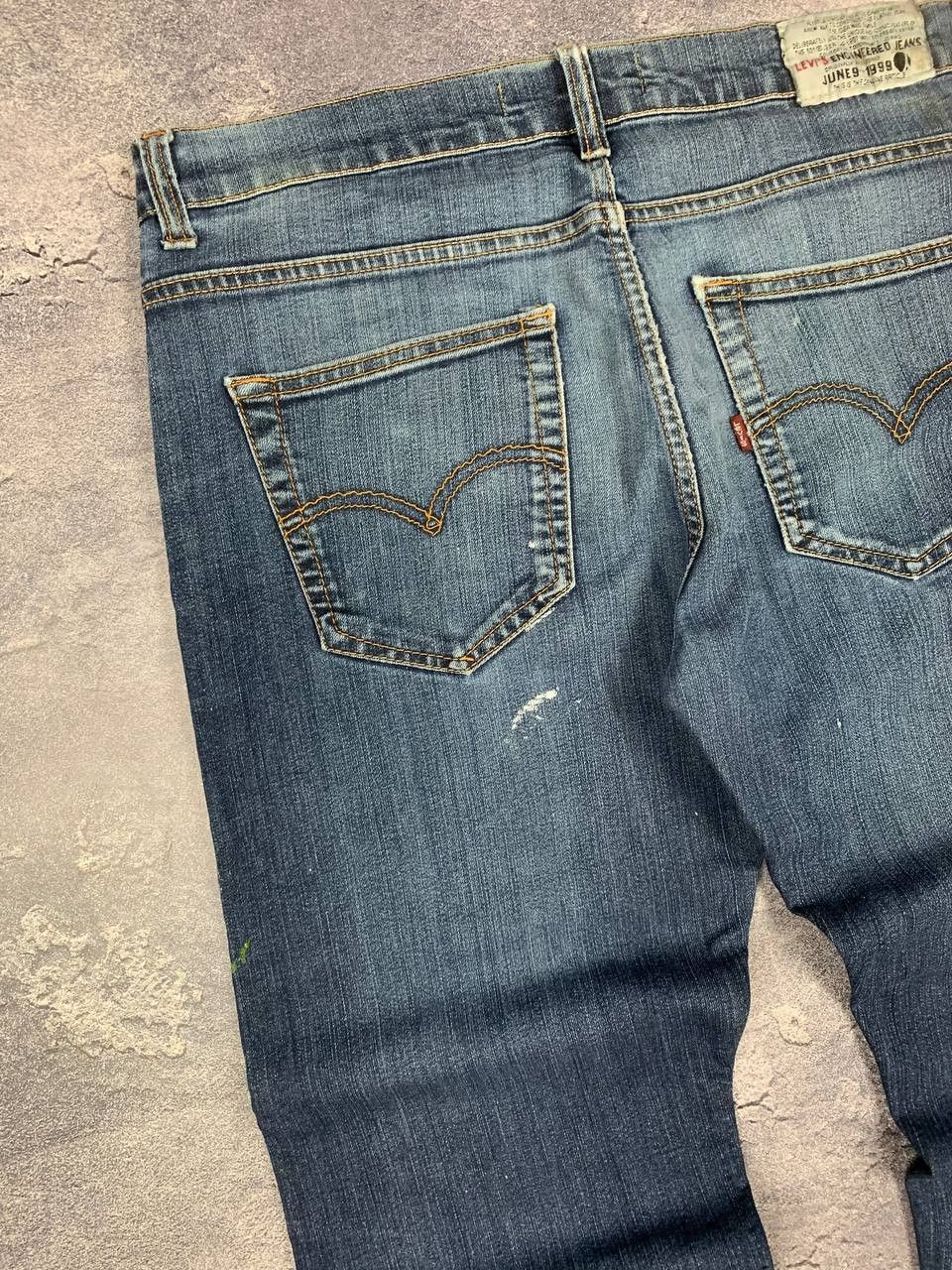 Levi's Levi’s Vintage Paint Jeans W35 L32 (Fits L27) Blue Size US 32 / EU 48 - 14 Thumbnail