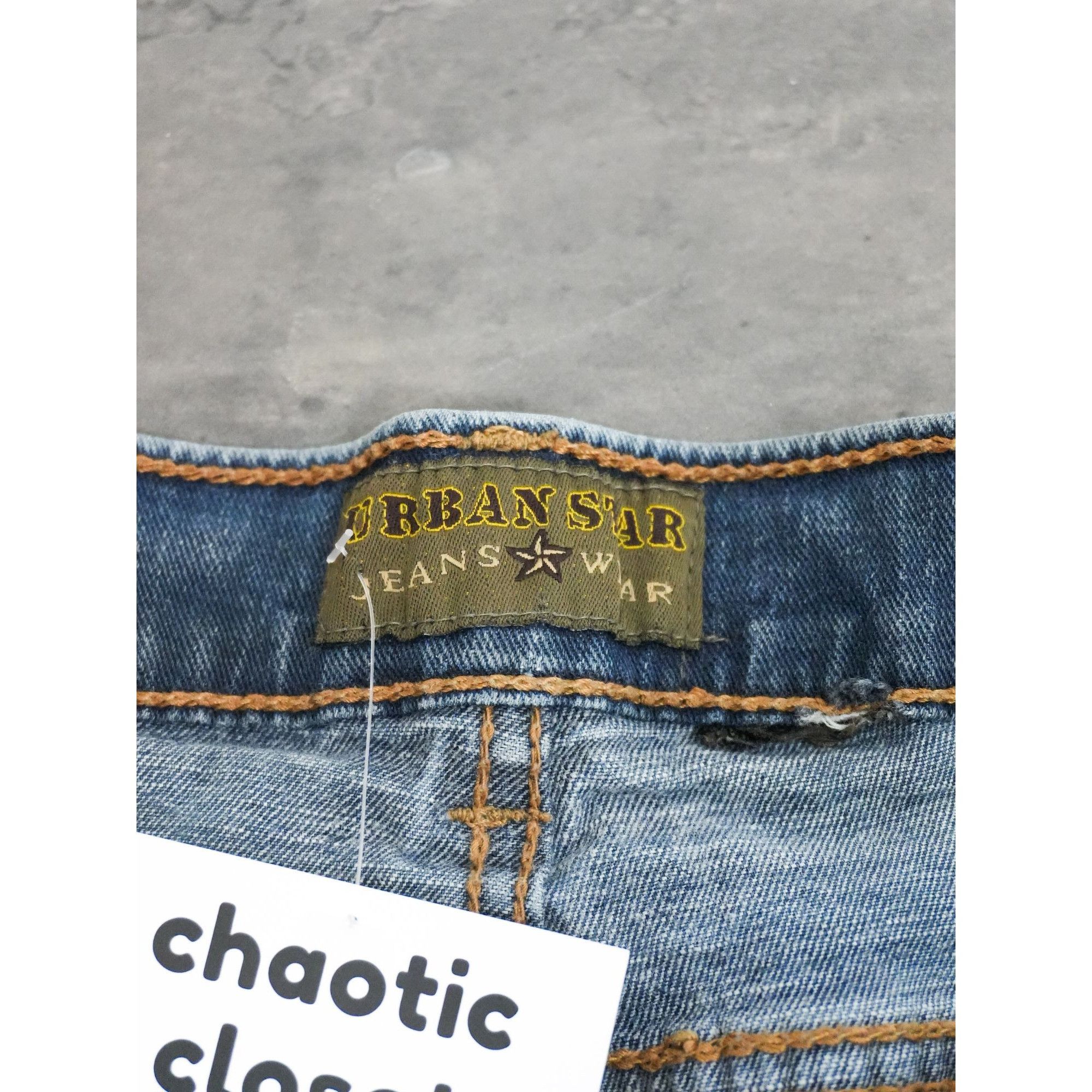 Other Y2k Urban Star Denim Dark Wash Shorts Size 38" / US 16 / IT 52 - 3 Thumbnail