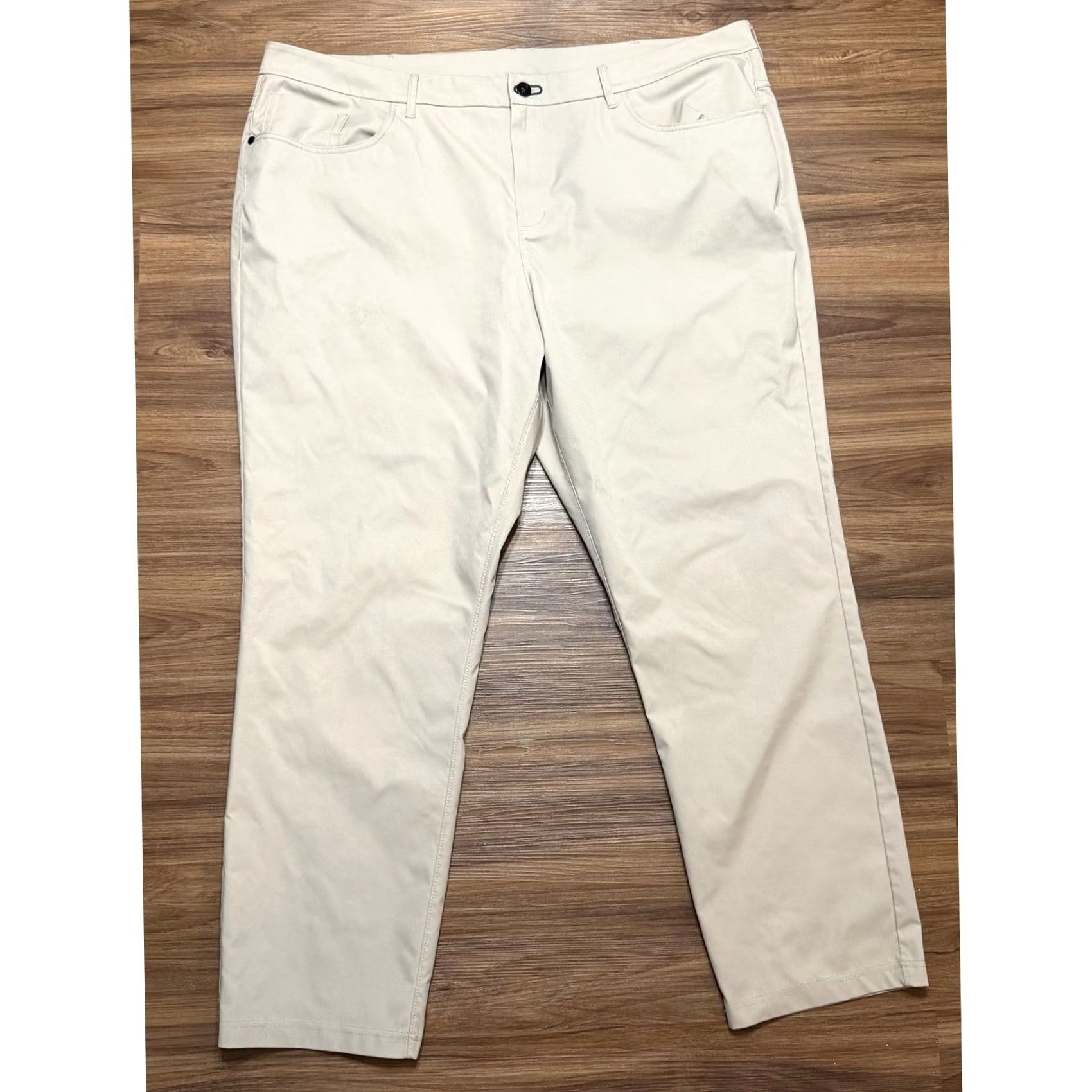 Vintage Public Rec Dealmaker 5 Pocket Pants Sz 44x32 Tan Khaki Straight Leg Performance Size US 44 / EU 60 - 2 Thumbnail