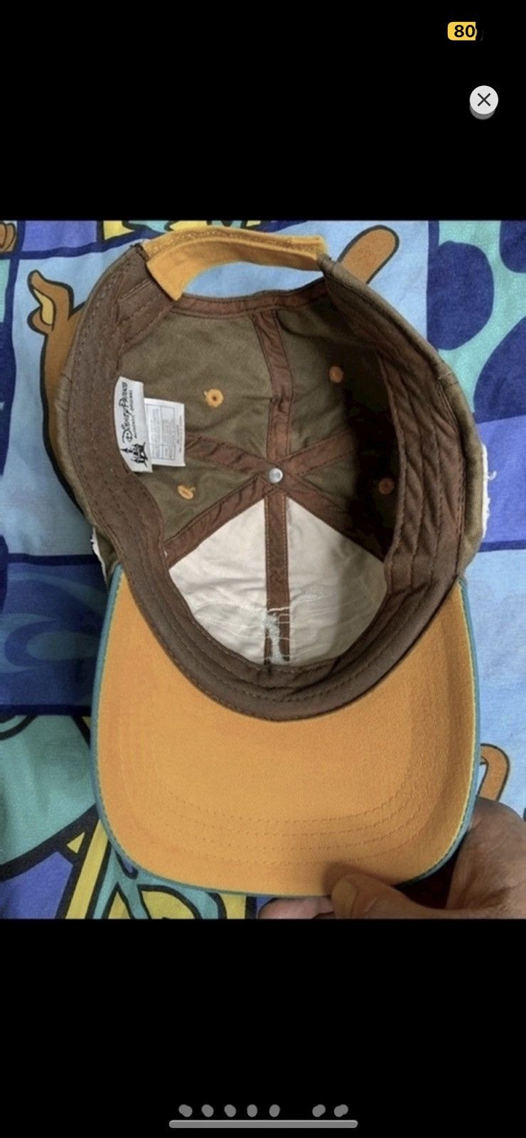 Disney ***FINAL DROP***RARE 00s DISNEYLAND PATCHWORK CHARACTER CAP Size ONE SIZE - 8 Thumbnail