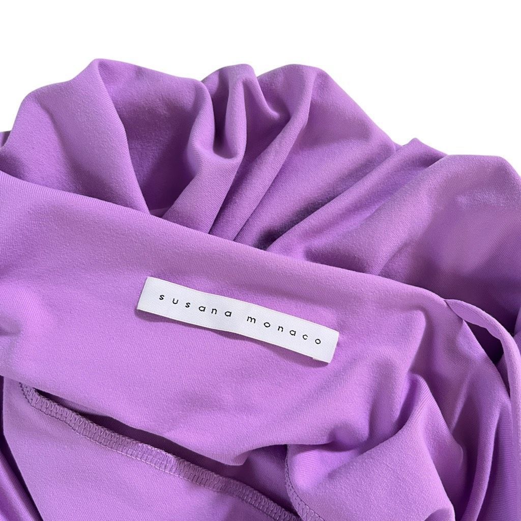 Other Susana Monaco Ruched Slit Maxi Dress in Violet Size XS / US 0-2 / IT 36-38 - 11 Thumbnail