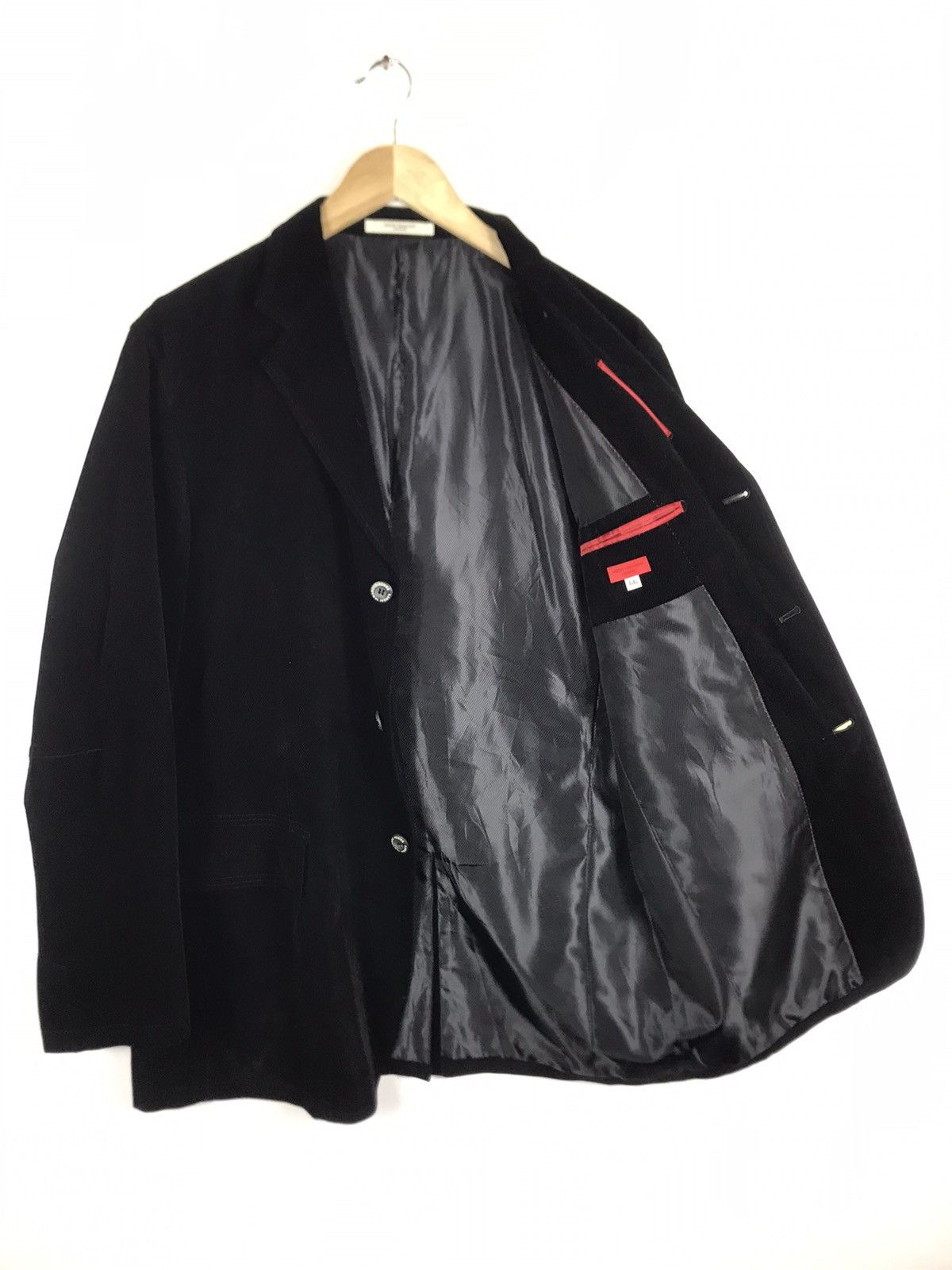 Japanese Brand × Kansai Yamamoto × Vintage ⚡️Vintage Kansai Yamamoto Homme Velvet Button Coat Jacket Size US L / EU 52-54 / 3 - 9 Thumbnail