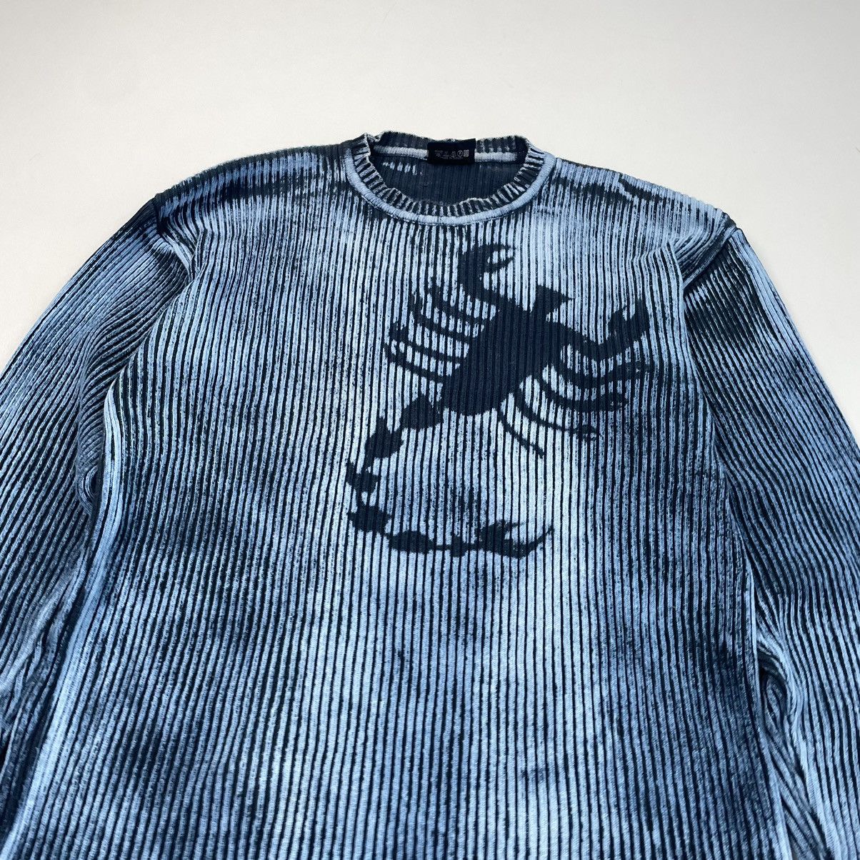 Japanese Brand × Vintage Vintage Y2K 00s Distressed Punk Sweater knit Size US L / EU 52-54 / 3 - 9 Thumbnail