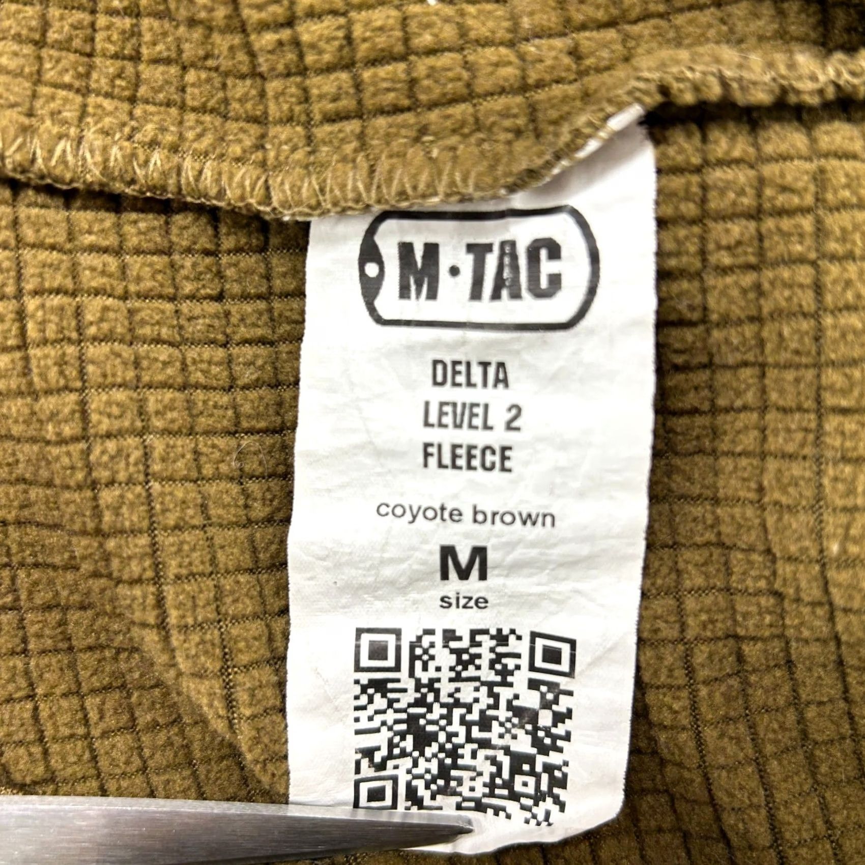 Delta M Tac Shirt Mens M Brown Pullover 1/4 Zip Fleece Waffle Pullover Delta Level 2 Sweater Mock Neck Zipper Regular Mens Size US M / EU 48-50 / 2 - 5 Thumbnail