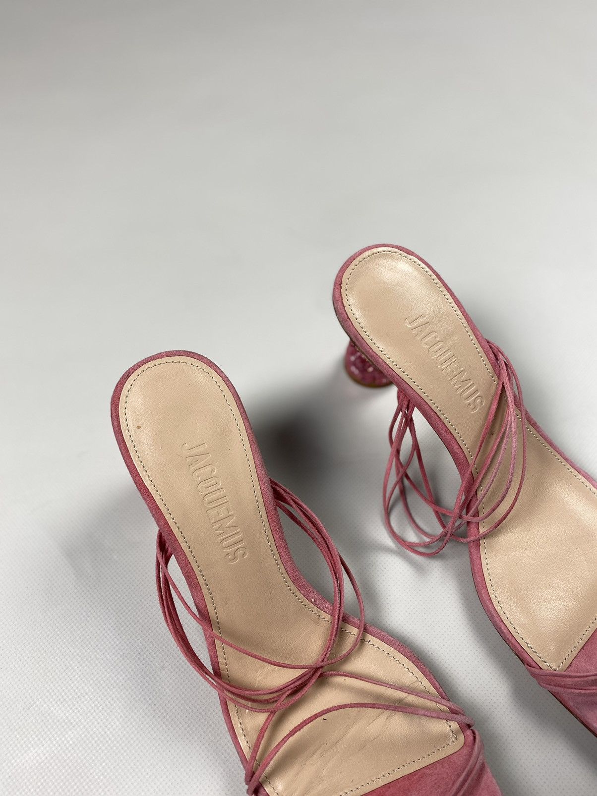 Jacquemus Jacquemus ladies suede strappy heels size 39 Size US 9 / IT 39 - 3 Thumbnail