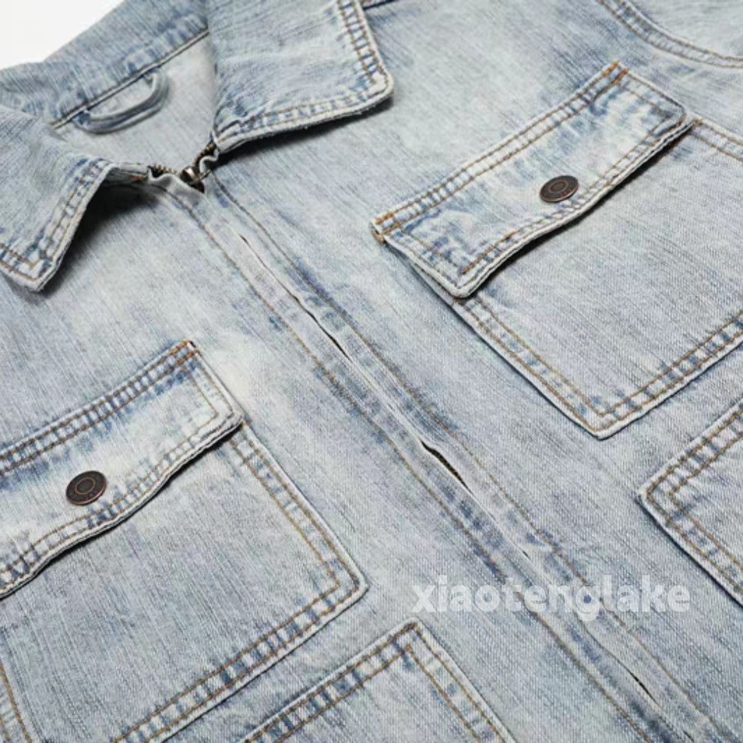Vintage Utility washed faded punk workwear carpenter jacket Size US M / EU 48-50 / 2 - 4 Thumbnail