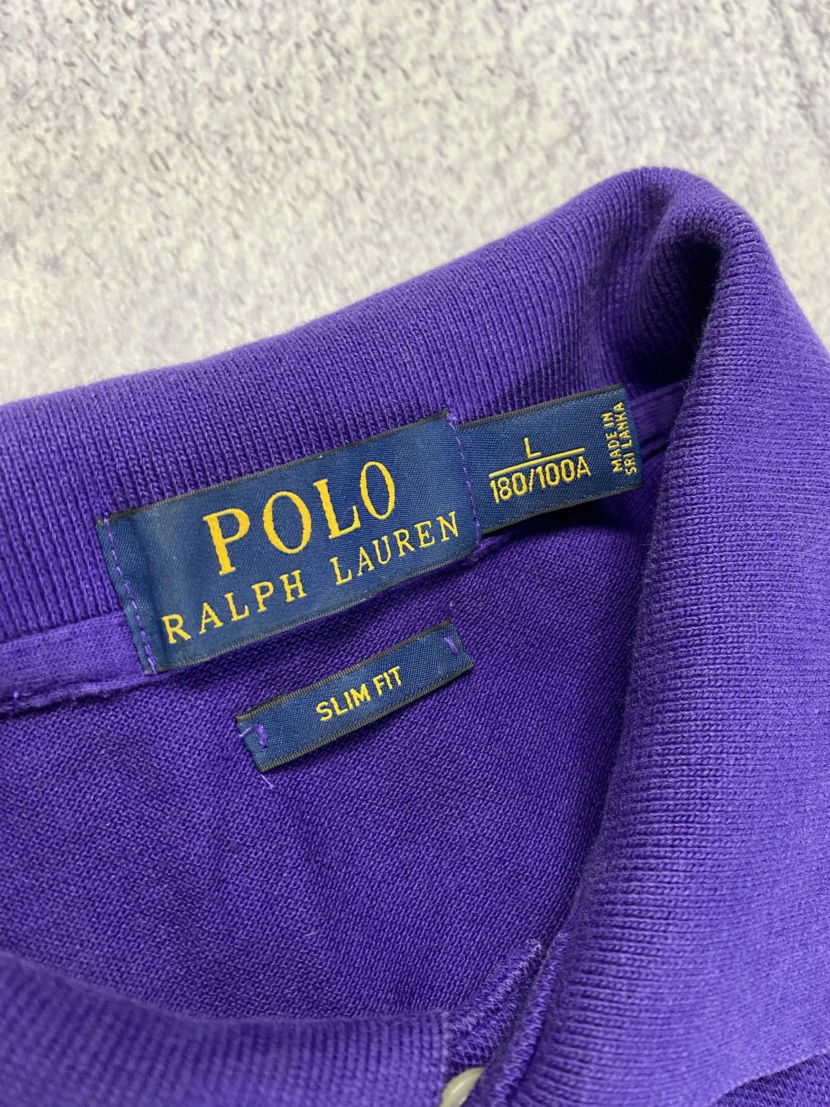 Polo Ralph Lauren Vintage Polo Ralph Lauren Big Pony #3 Rugby Shirt Purple Size US L / EU 52-54 / 3 - 8 Thumbnail