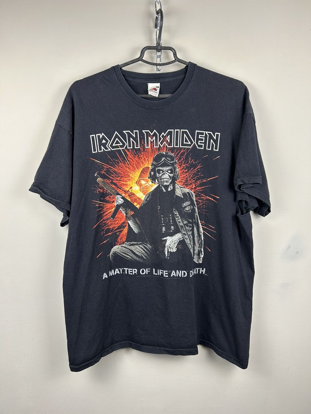 Vintage Vintage 00s Iron Maiden A Matter Of Life and Death 2006 Tee Size US XL / EU 56 / 4 - 1 Thumbnail