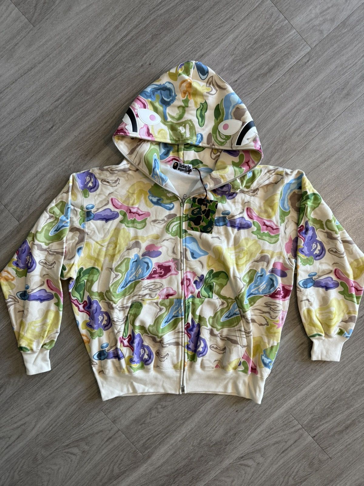 Bape Bape Art Camo Shark Full Zip Size US M / EU 48-50 / 2 - 3 Thumbnail