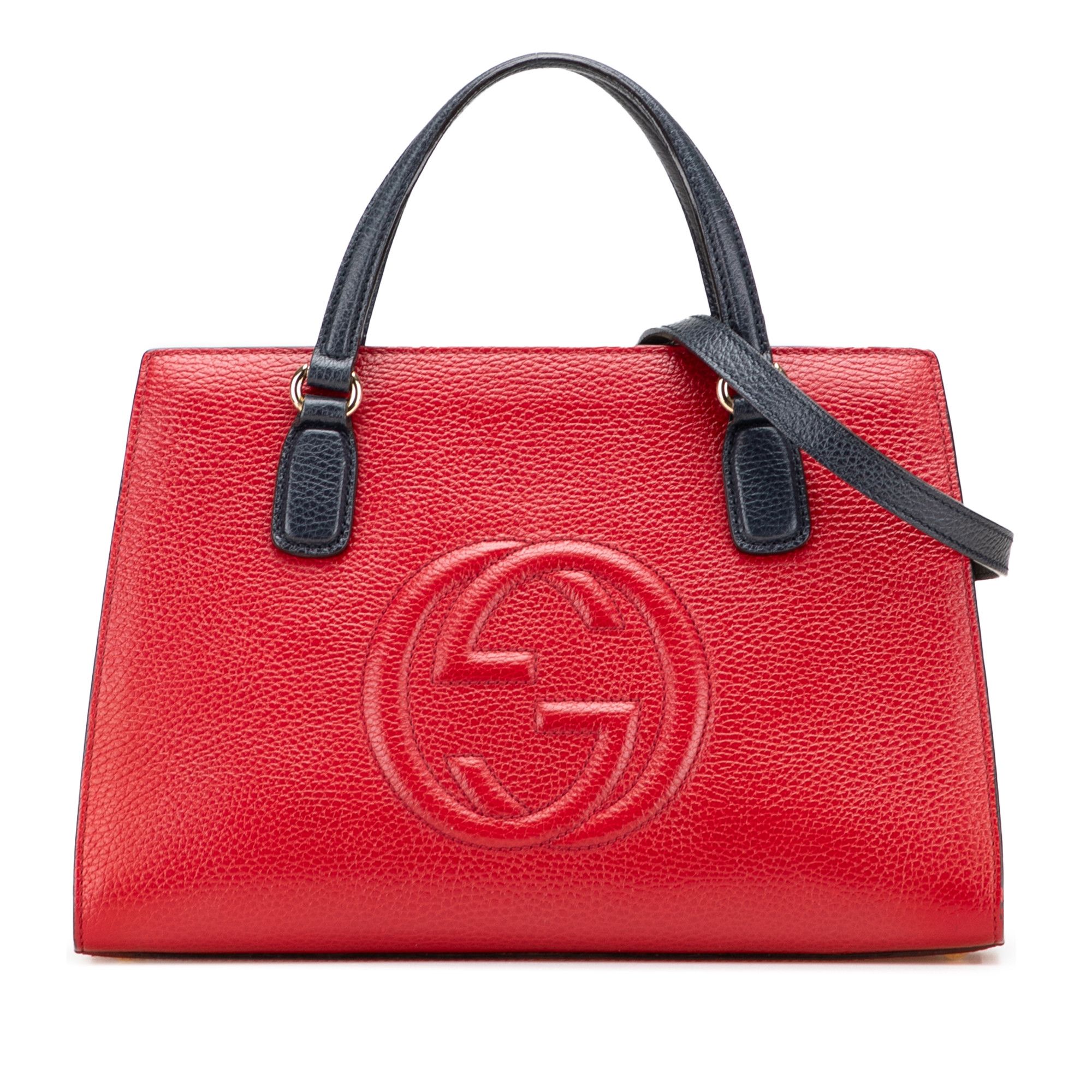 Gucci Gucci Medium Tricolor Pebbled Calfskin Soho Convertible Top Handle Bag Size ONE SIZE - 1 Thumbnail