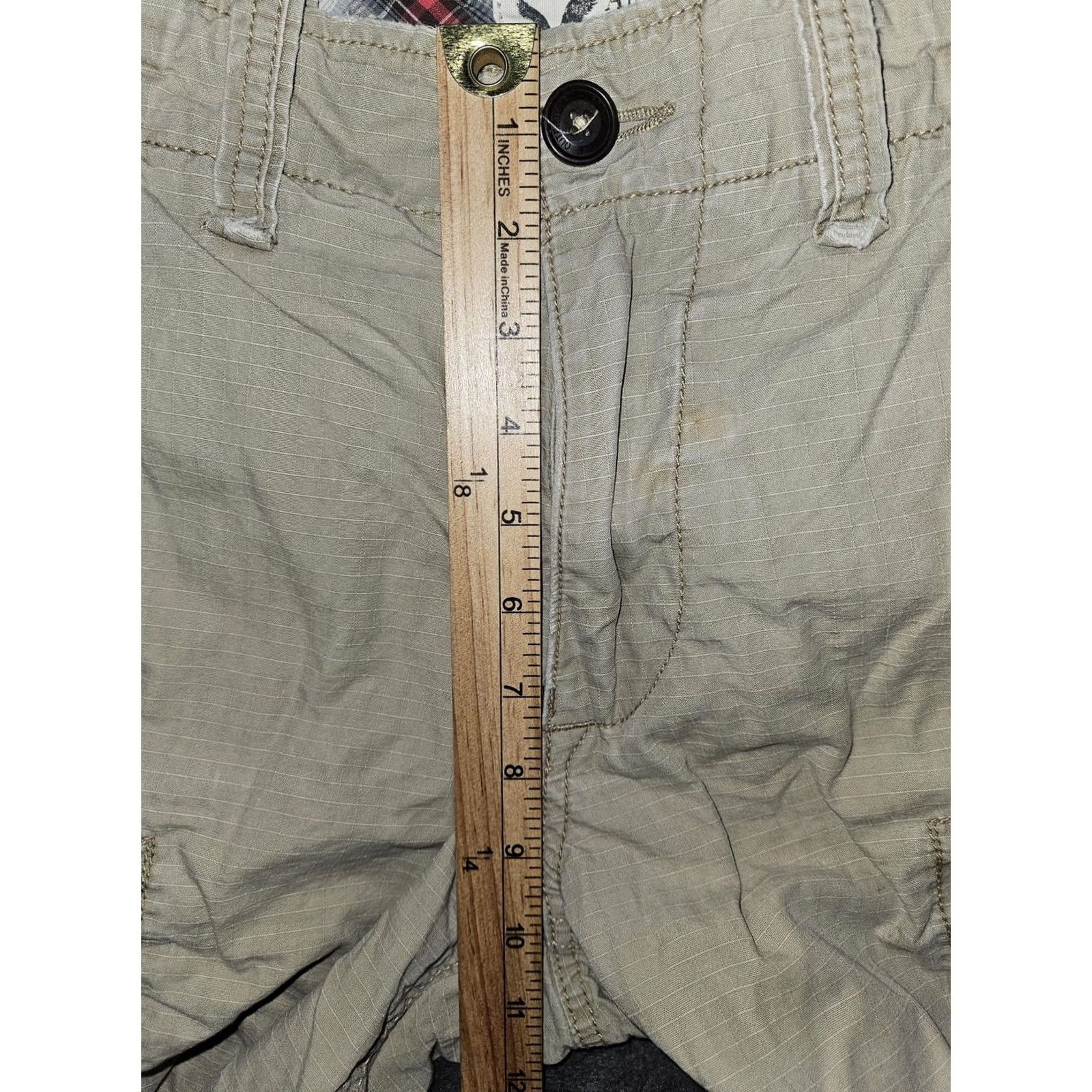 American Eagle Outfitters VINTAGE? No. American Eagle Outfitters Cargo Shorts Mens 28 Beige Classic Length Ripstop Size US 28 / EU 44 - 6 Thumbnail