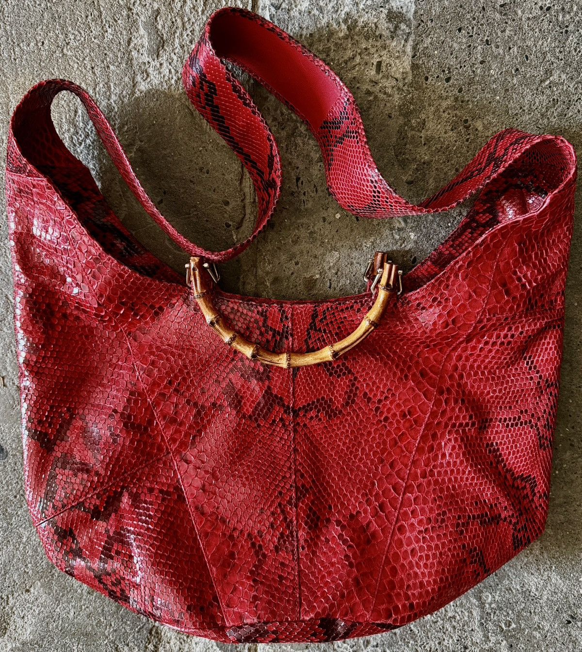 Gucci Gucci - Tom Ford - 1996 Python Bamboo - Cross Body Bag Size ONE SIZE - 15 Thumbnail