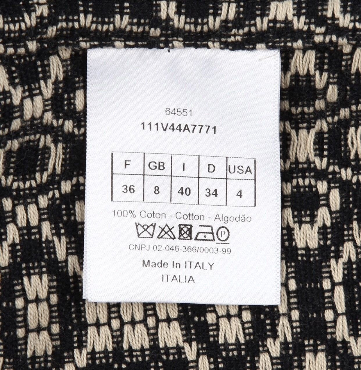 Dior DIOR Retro Dark Pattern Jacquard Jacket2412-Nextarrow Size US XS / EU 42 / 0 - 6 Thumbnail