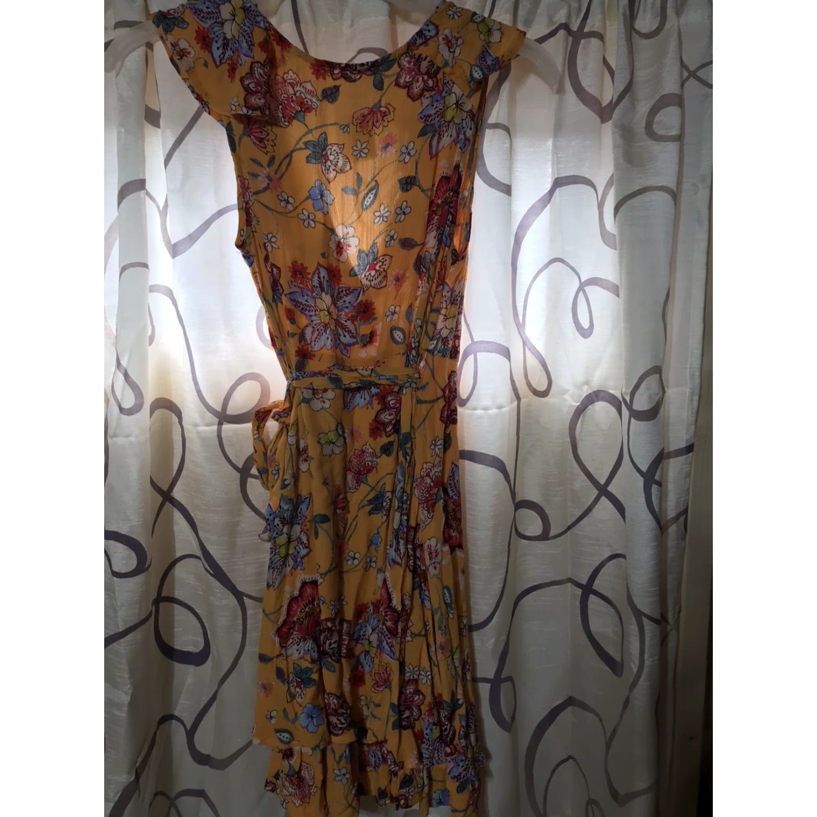 Vintage Illa Illa Wrapper Beautiful Flowy Floral Dress Womens Size Small NWT Size S / US 4 / IT 40 - 2 Thumbnail