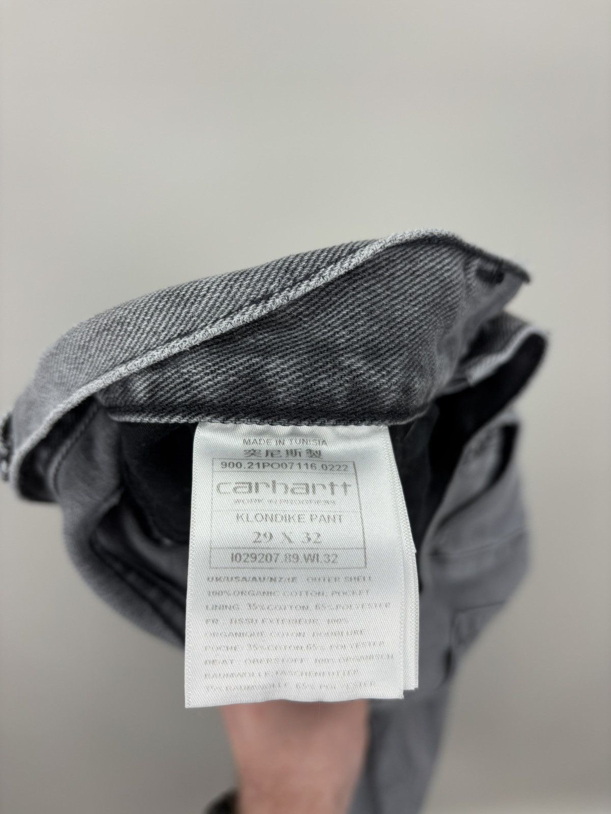 Carhartt Mens jeans Carhartt Size 29x32 Color Gray Size US 29 - 9 Thumbnail