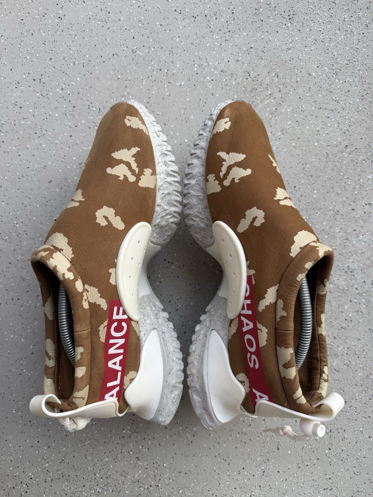 Nike × Undercover Nike Moc Flow SP x Undercover Ale Brown Red White Men's Size US 11.5 / EU 44-45 - 9 Thumbnail