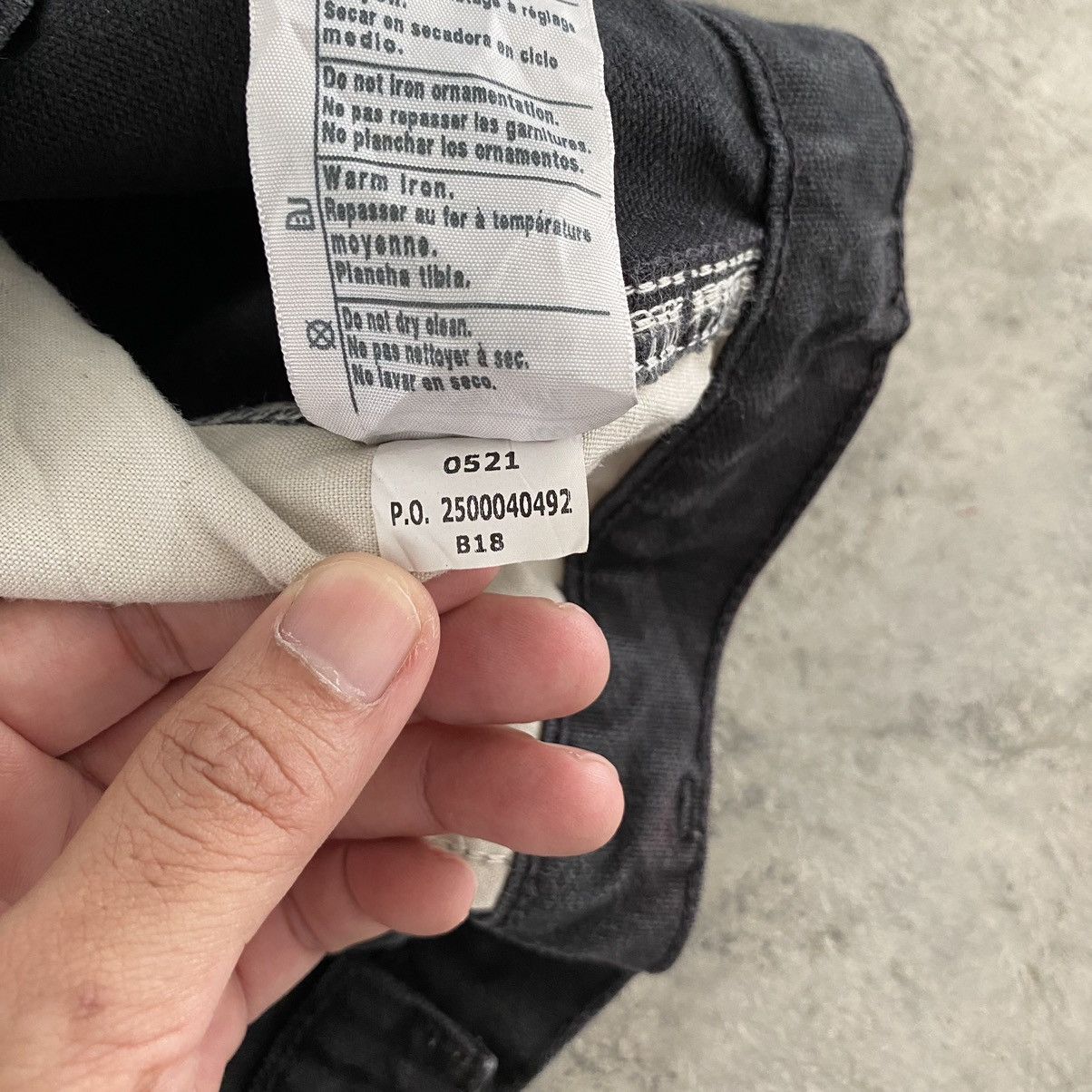 Carhartt Trashed VTG Carhartt Faded Dirty Carpenter Workwear Pants Size US 33 - 23 Thumbnail