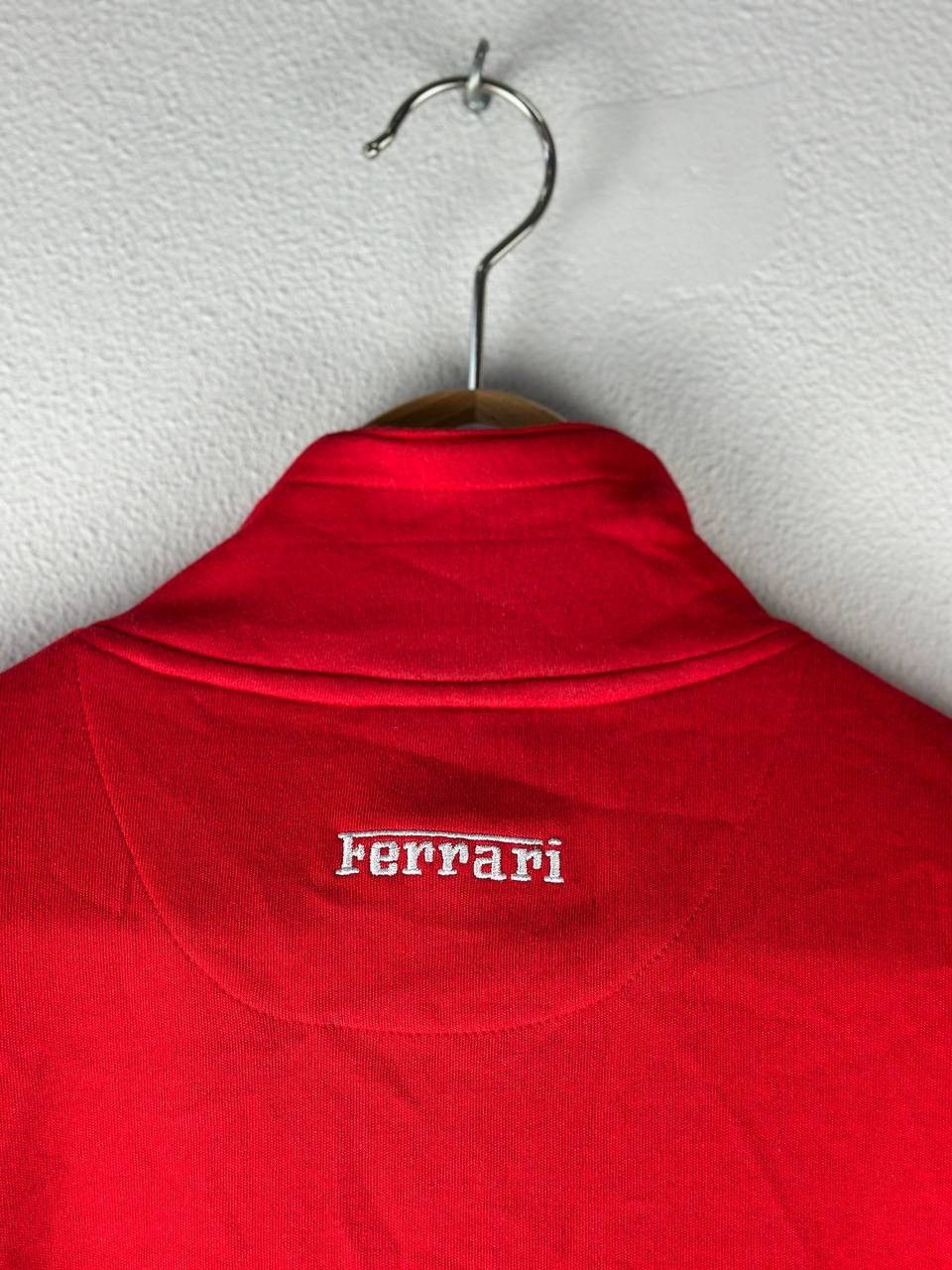 Ferrari × Vintage Ferrari Men Red Polo Sleeve Regular Cotton Collared 1/4 Zip Size US XXL / EU 58 / 5 - 7 Thumbnail