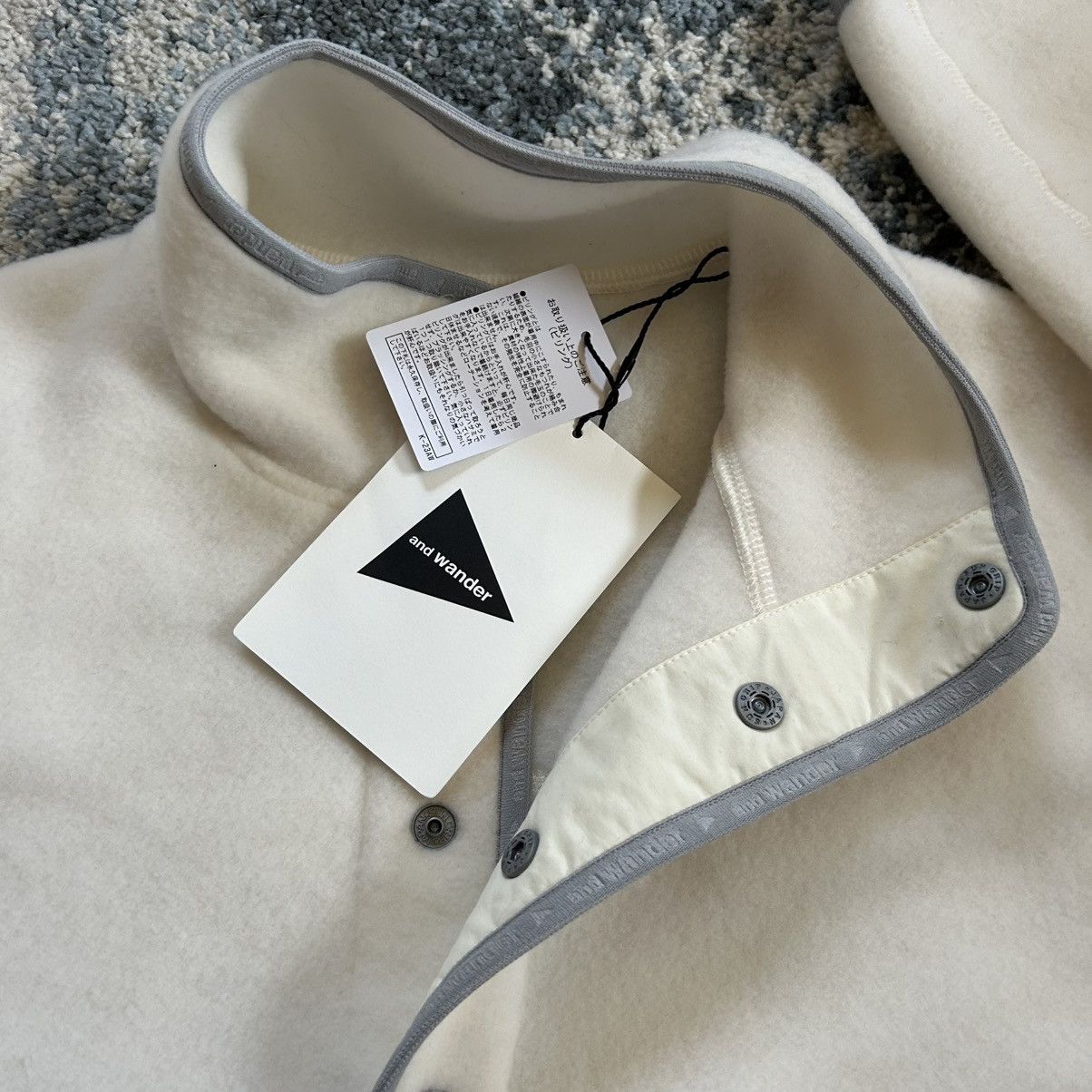 And Wander 574-4281144 031 and wander wool fleece pullover quartersnap Size US XL / EU 56 / 4 - 8 Thumbnail