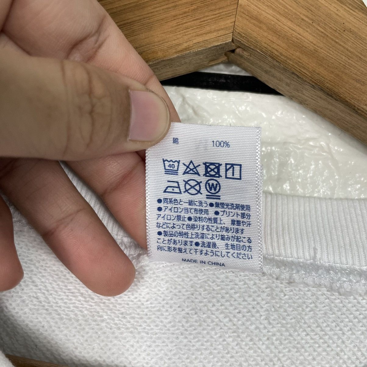 Japanese Brand Yanmar Boh Boh Big Print White Sweatshirt Size US M / EU 48-50 / 2 - 13 Thumbnail