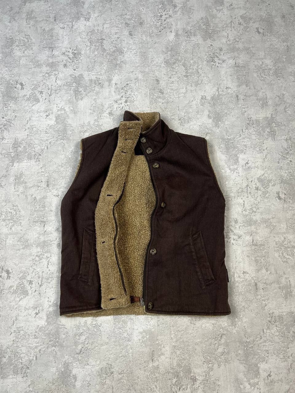 image of Dolce Gabbana Vintage Dolce & Gabbana Wool Dence Vest in Brown, Women's (Size Medium)