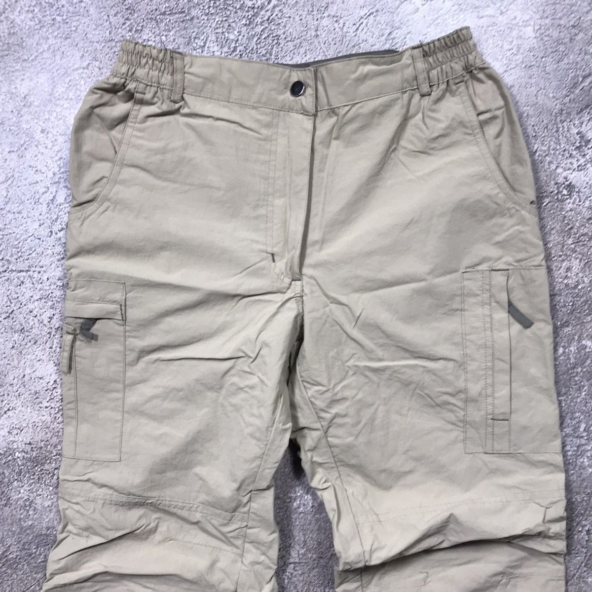 Vintage Vintage 90s Baggy Cargo Pants Distressed Parachute Grunge 29 Size 29" - 5 Thumbnail