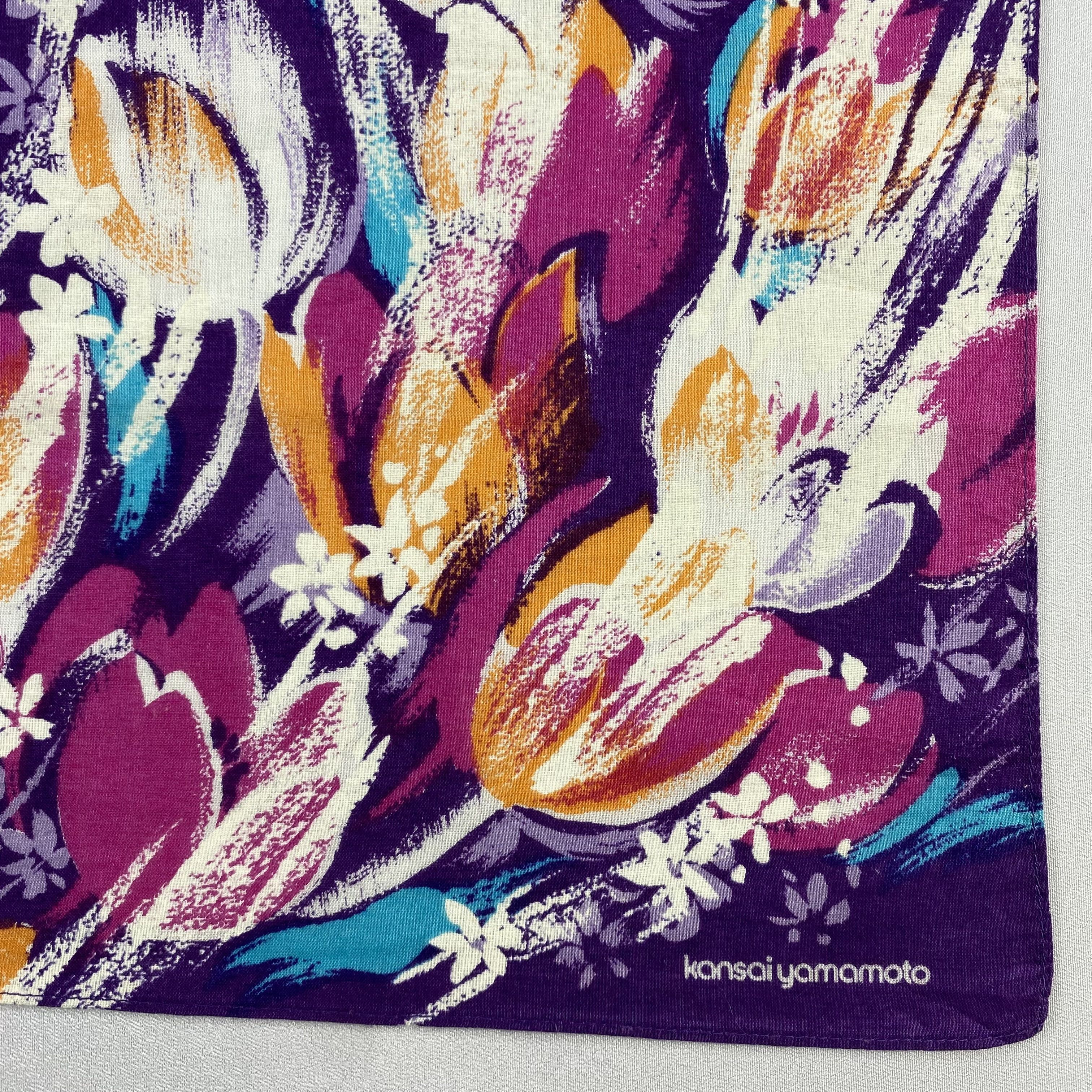 Kansai Yamamoto × Vintage Kansai Yamamoto Bandana/ Handkerchief / Neckerchief-P556 Size ONE SIZE - 3 Thumbnail