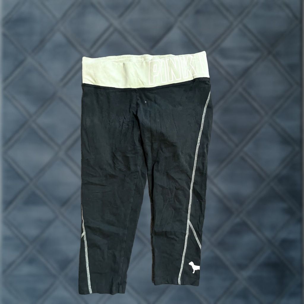 Victoria's Secret PINK Victoria's Secret Yoga Capri Size Small Green Band Size ONE SIZE - 1 Thumbnail