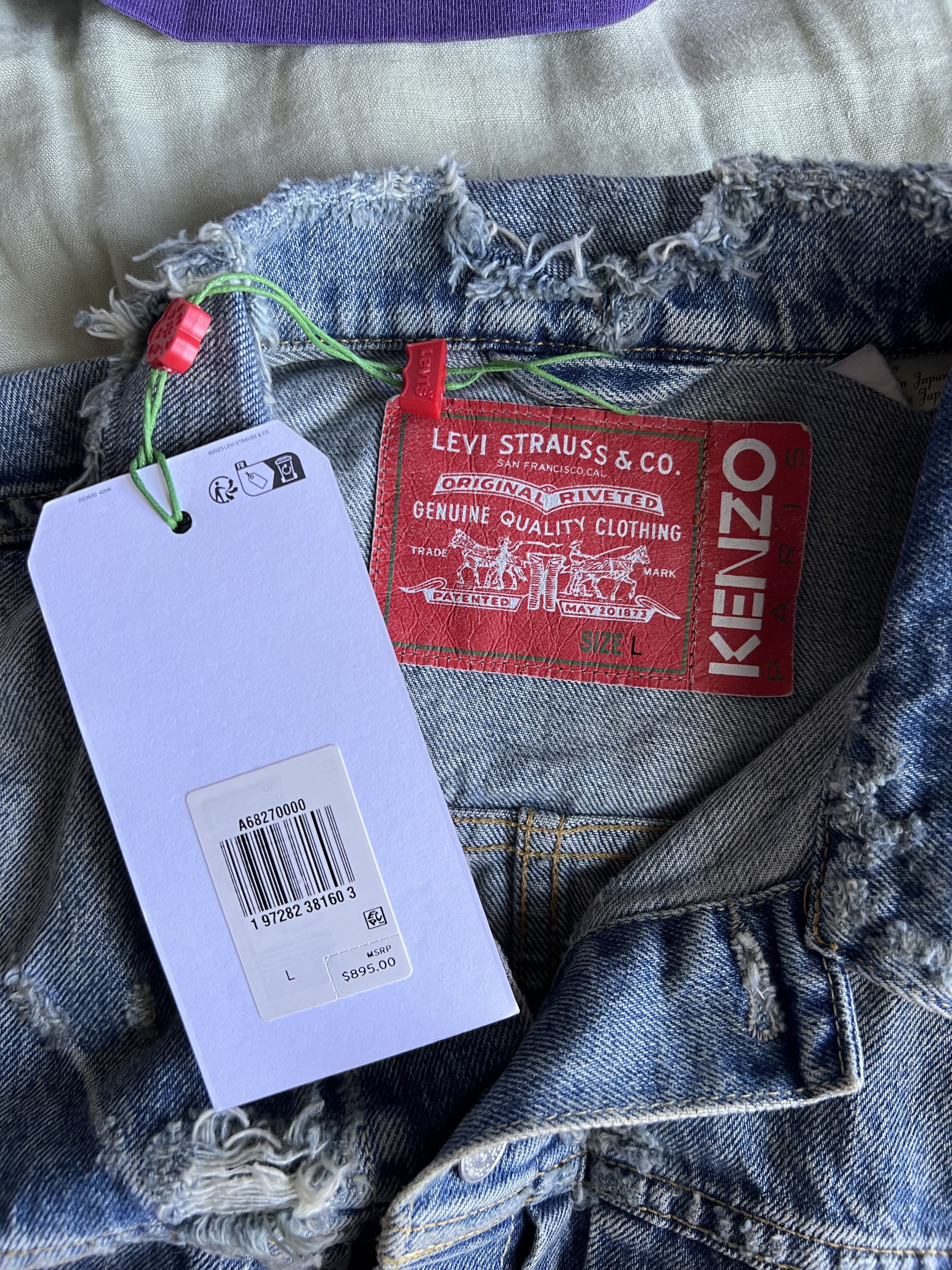 Kenzo × Levi's Levi's KENZO Type II Denim Trucker Jacket Size US L / EU 52-54 / 3 - 11 Thumbnail