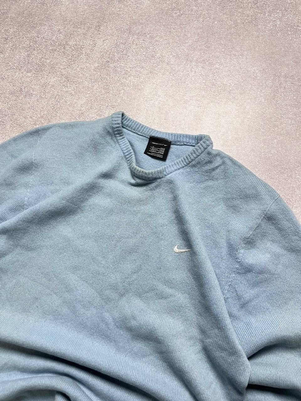 Nike × Vintage Vintage Nike Swoosh Wool Sweater M Y2K Size US M / EU 48-50 / 2 - 2 Thumbnail