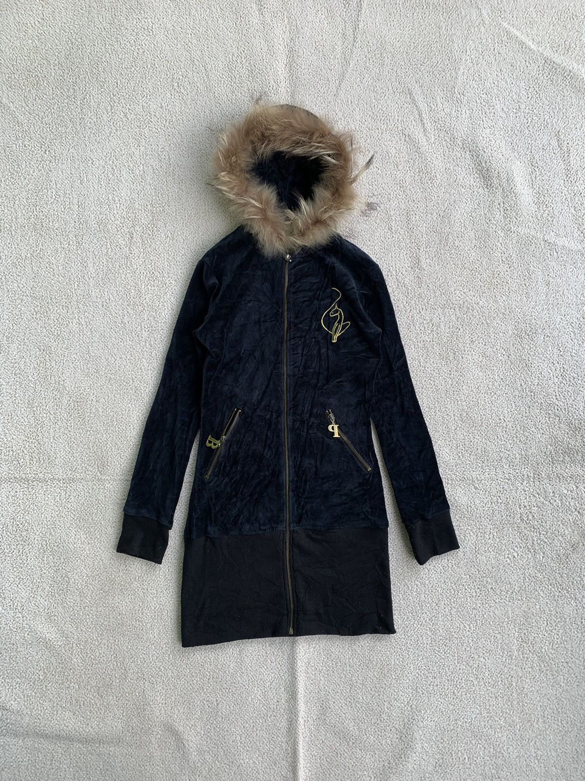 If Six Was Nine × Japanese Brand × Le Grande Bleu (L.G.B.) Baby Phat Fur Hoodie IfSixWasNine LGB style Size S / US 4 / IT 40 - 1 Thumbnail