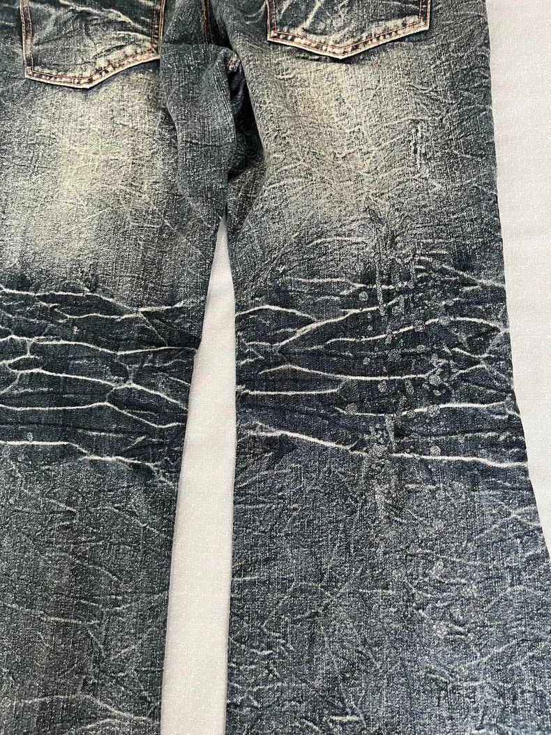 Yohji Yamamoto Vintage Distressed Denim Jeans with Unique Details-2506 Size 33" - 8 Thumbnail