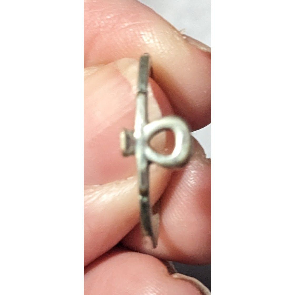 Other Minimalist Ankh Silver Tone Ring Size 6 3/4 Size ONE SIZE - 14 Thumbnail