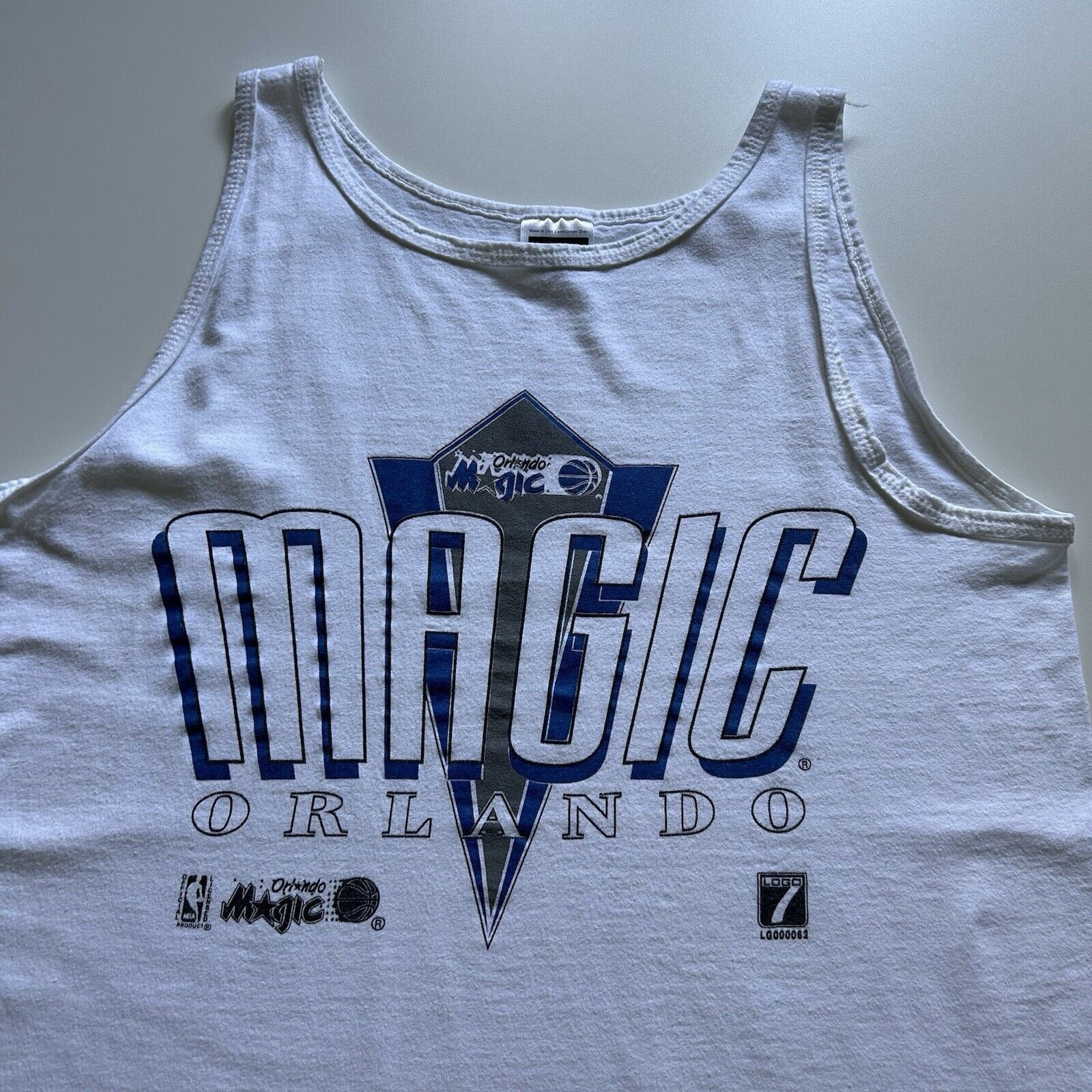 NBA × Tultex × Vintage Vintage 90s Orlando Magic NBA Sleeveless Tank Top Large Rare Size US L / EU 52-54 / 3 - 2 Thumbnail