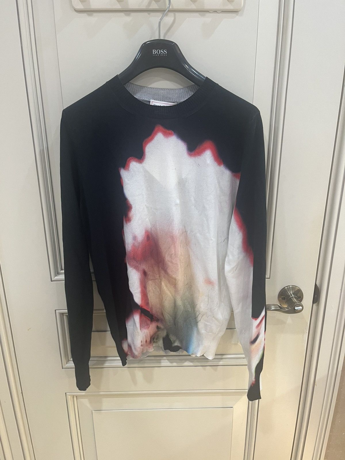 Alexander McQueen Solarised flowerf ine gauge sweater size M Size US M / EU 48-50 / 2 - 3 Thumbnail