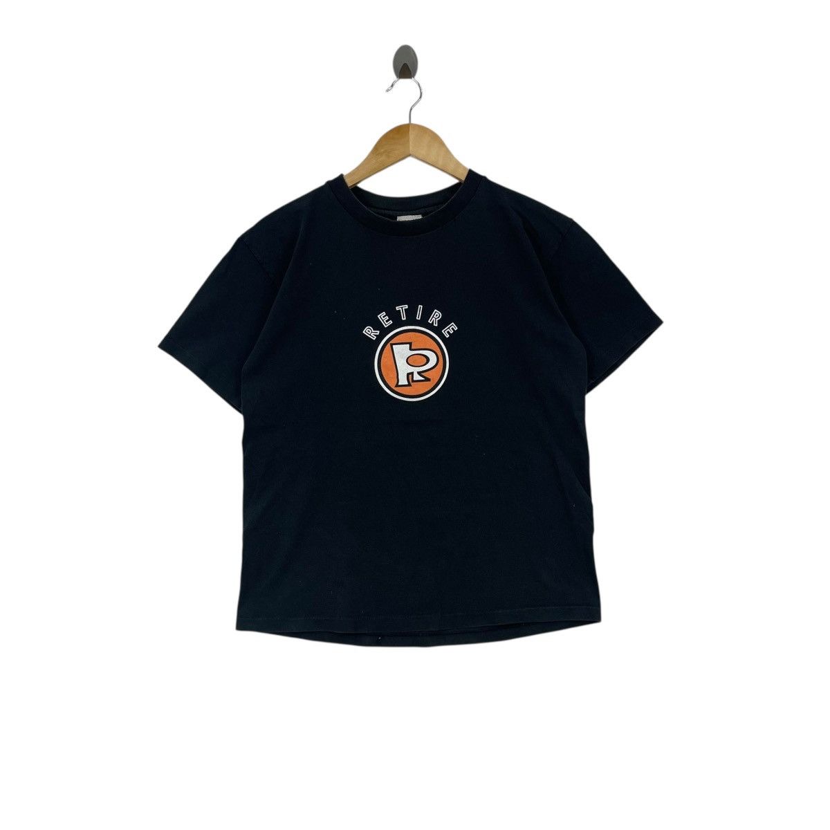 Vintage Vintage American Casual Retire Logo Workwear Tee Shirt Size US M / EU 48-50 / 2 - 1 Thumbnail