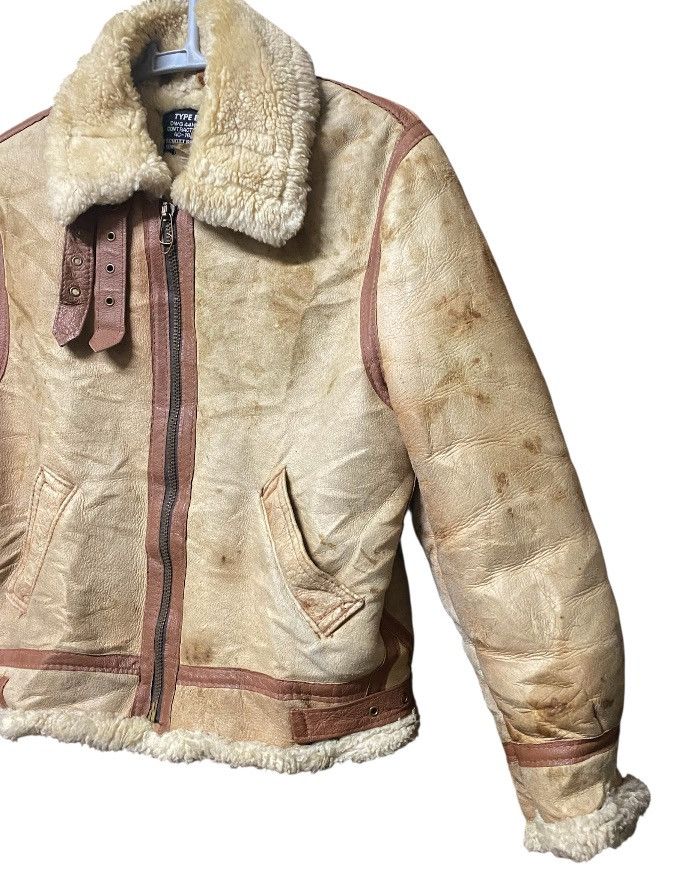 Schott 80s B3 SCHOTT Air Force shearling Flight sheepskin leather Size US M / EU 48-50 / 2 - 3 Thumbnail