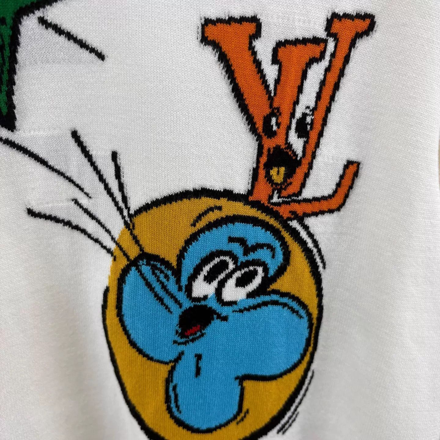 Louis Vuitton LV Paper Plane Logo knit short-sleeve XXL Size US XXL / EU 58 / 5 - 4 Thumbnail