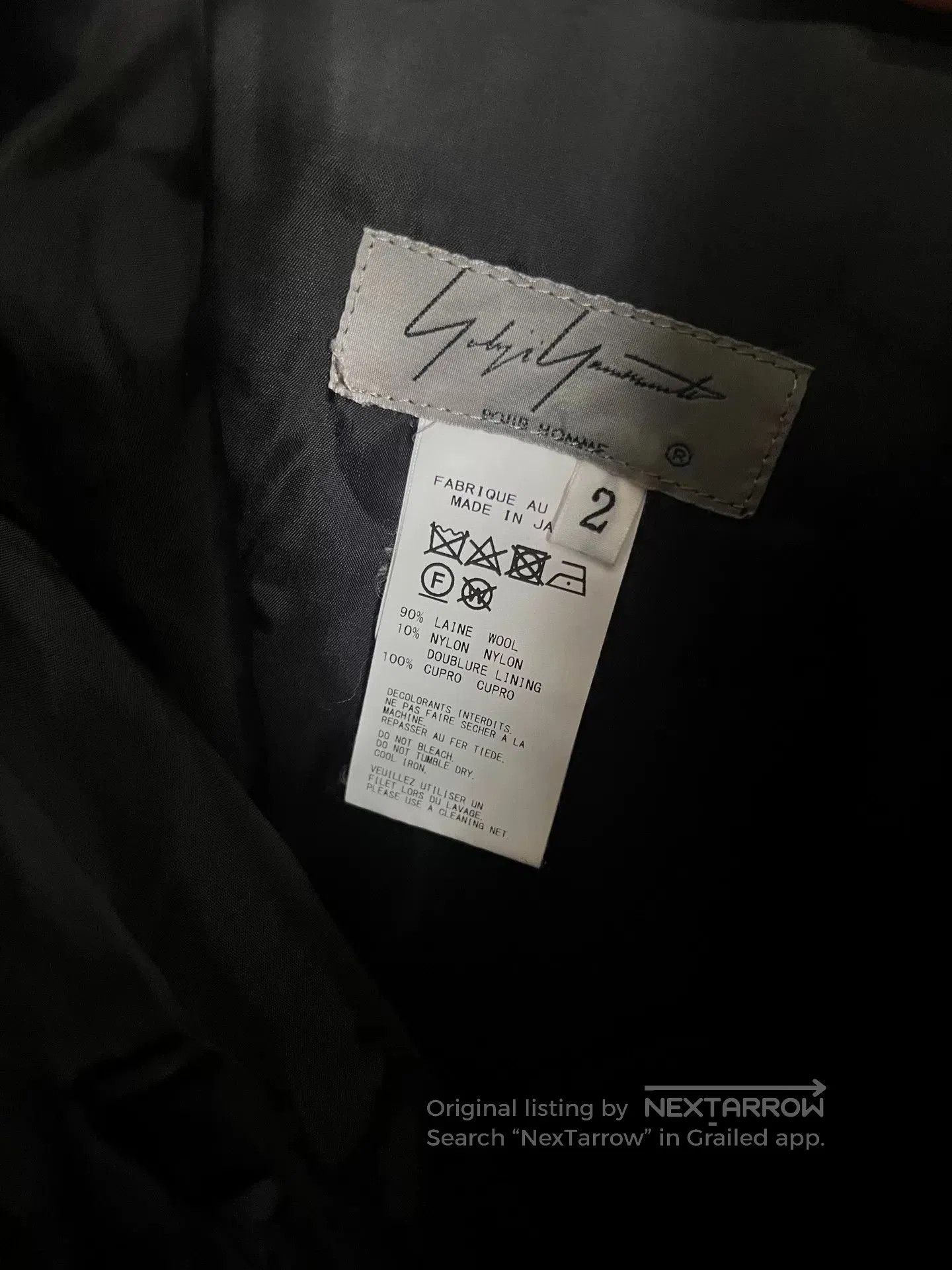 Yohji Yamamoto Yohji Yamamoto Black Wool Overcoat Pants. Size US 28 / EU 44 - 4 Thumbnail